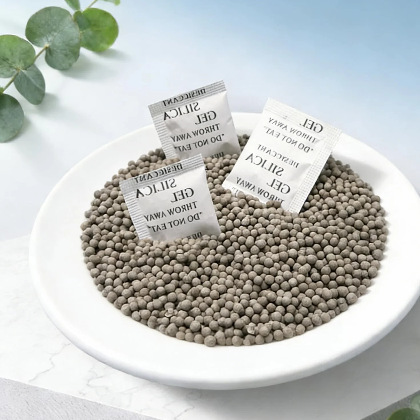 Silica Gel Bolsitas Desecante Antihumedad 100 Paquetes Absorbente de Humedad para Muebles Ropa
