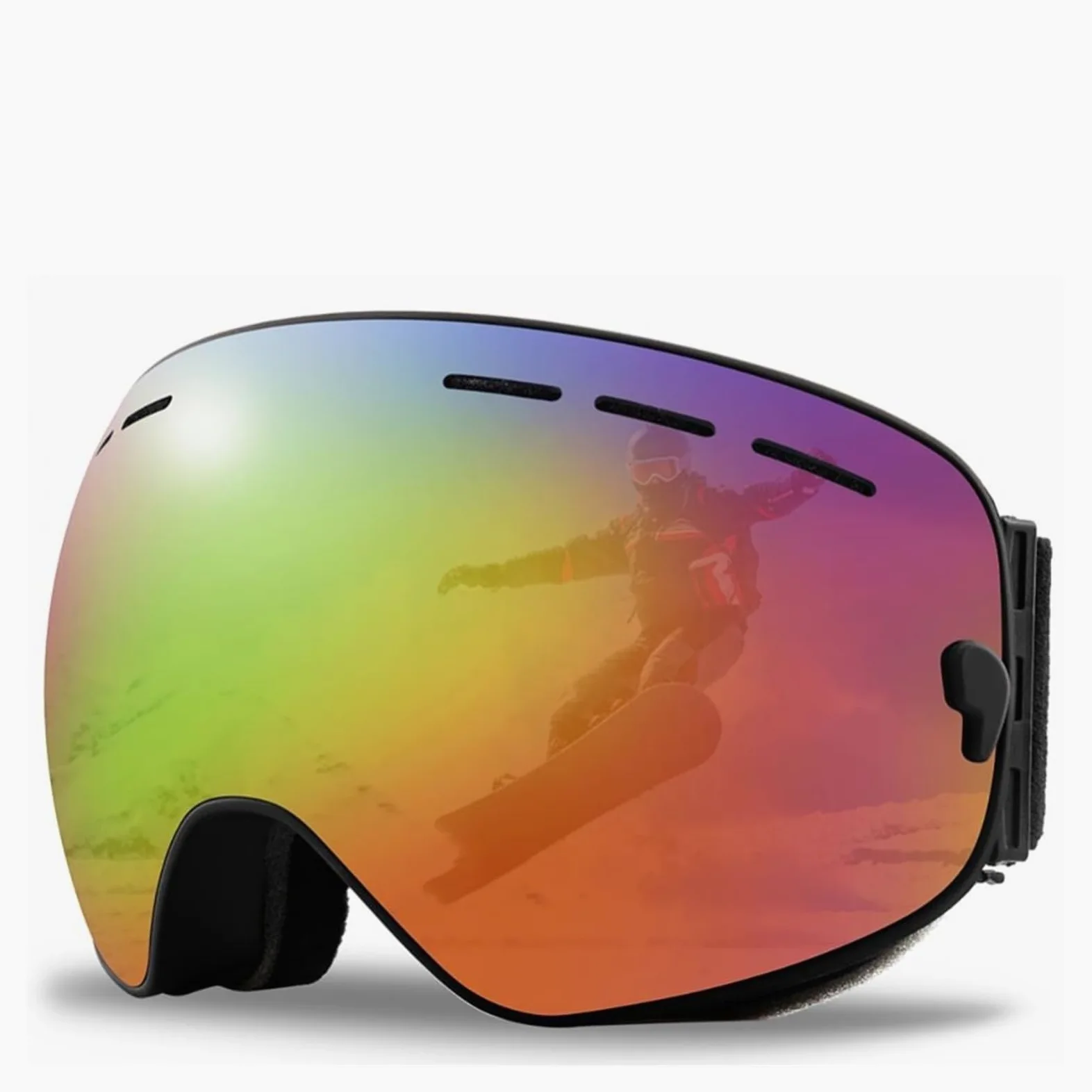 Gafas de esquí Gafas de montañismo Gafas de Viento y Arena Gafas de esquí para Adultos Gafas de esquí antiniebla Gafas duraderas para Exteriores (Color: 06) (8)