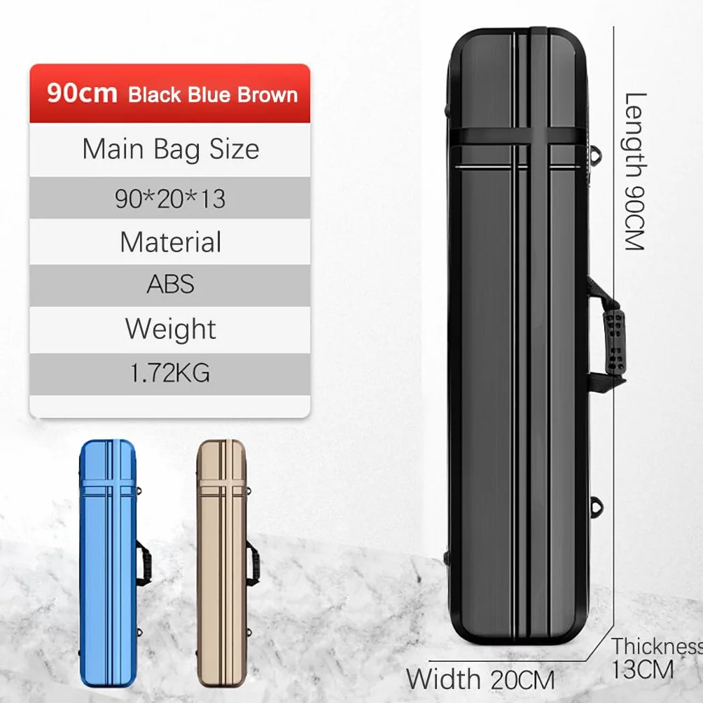 Funda para Arco Recurvo Takedown Duro,ABS Hard Shell Archery & Travel Bag for Hunting Shooting Practice,Mochila Ligera para Arco con Acolchado de Espuma Gruesa Y Bolsillos(Size:90*20*14cm,Color:azul)