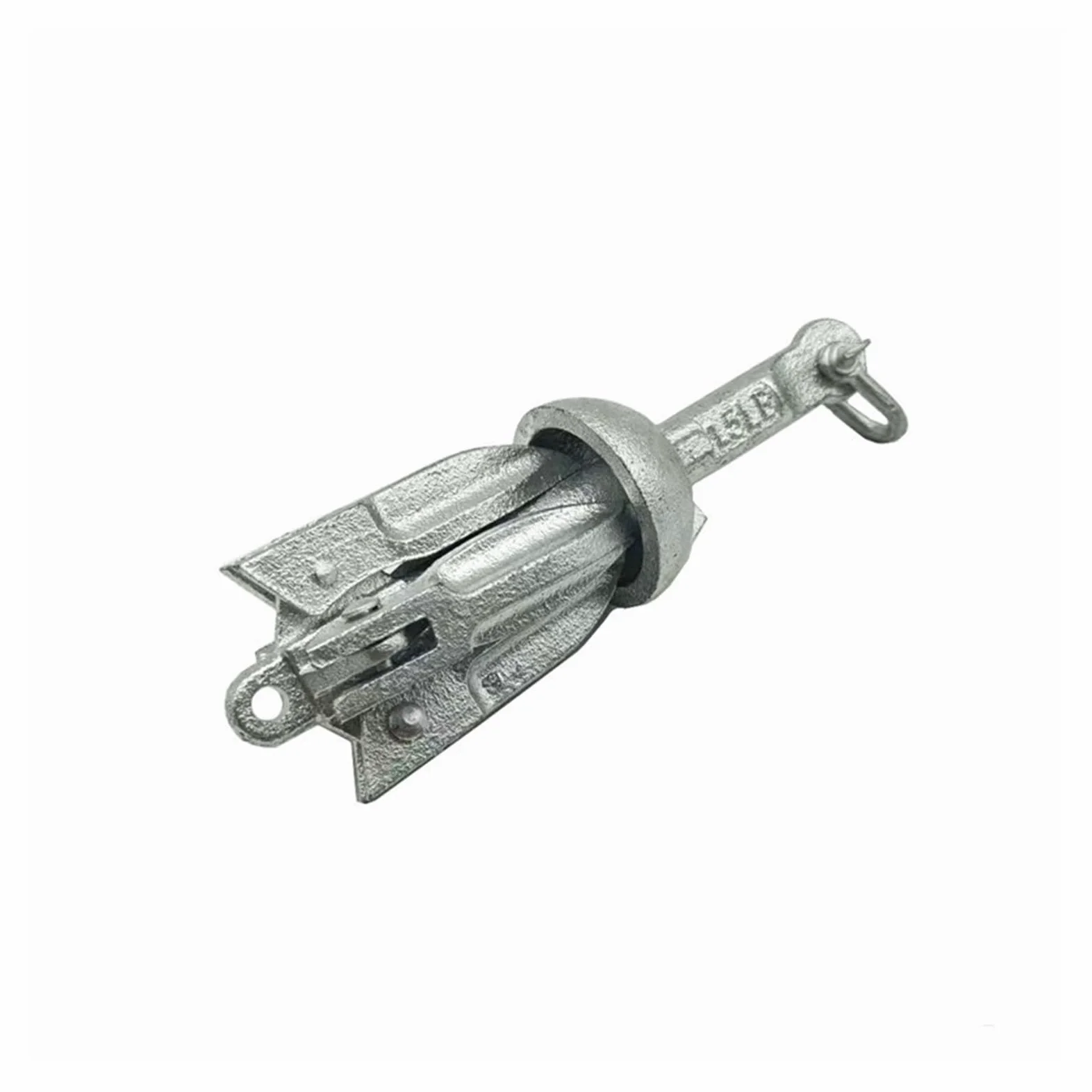 Ancla plegable de acero al carbono galvanizada en caliente, ancla tipo paraguas tipo B, ancla for embarcaciones inflables, s, barcos de pesca, ancla de amarre for yates.(0.7kg)