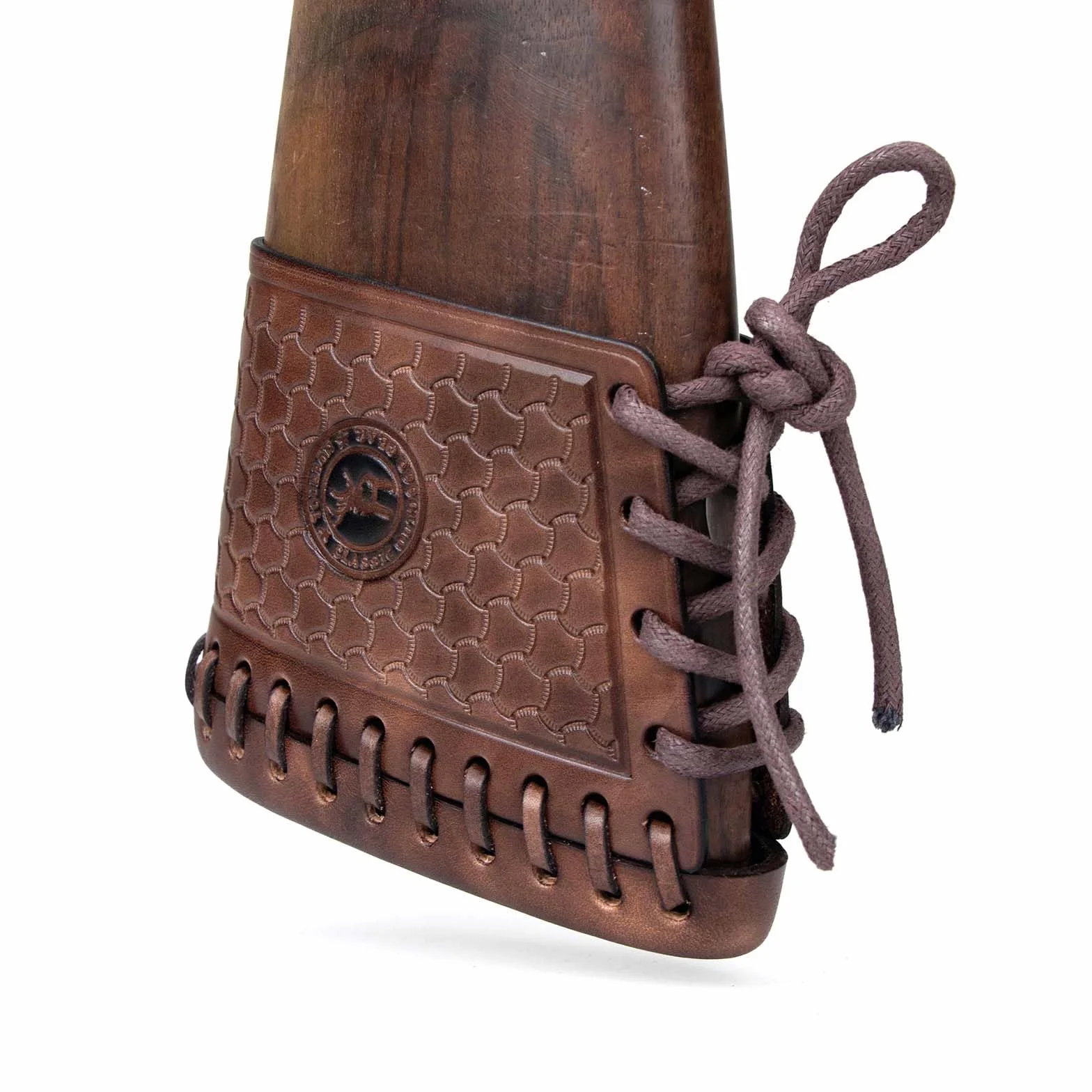 Extensión de la Culata de la Almohadilla de Retroceso de Cuero de Vaca con Inserciones para Escopeta de Rifle
