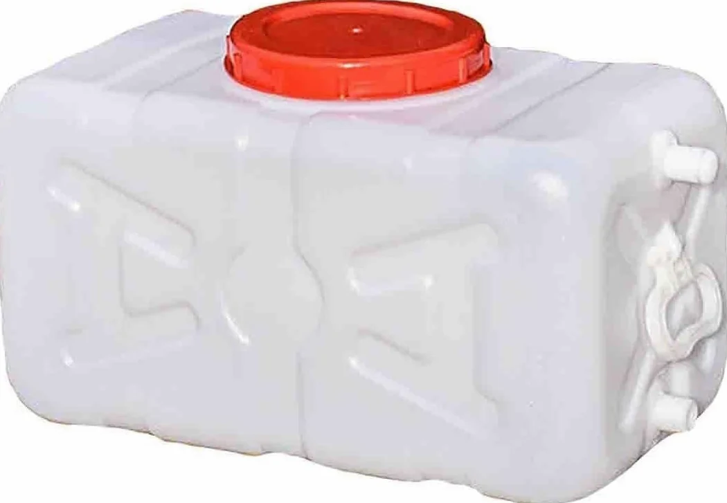 Tanque Almacenamiento Agua Rectangular Plástico Contenedor Almacenamiento Agua Purificada Grado Alimenticio Adecuado Exteriores