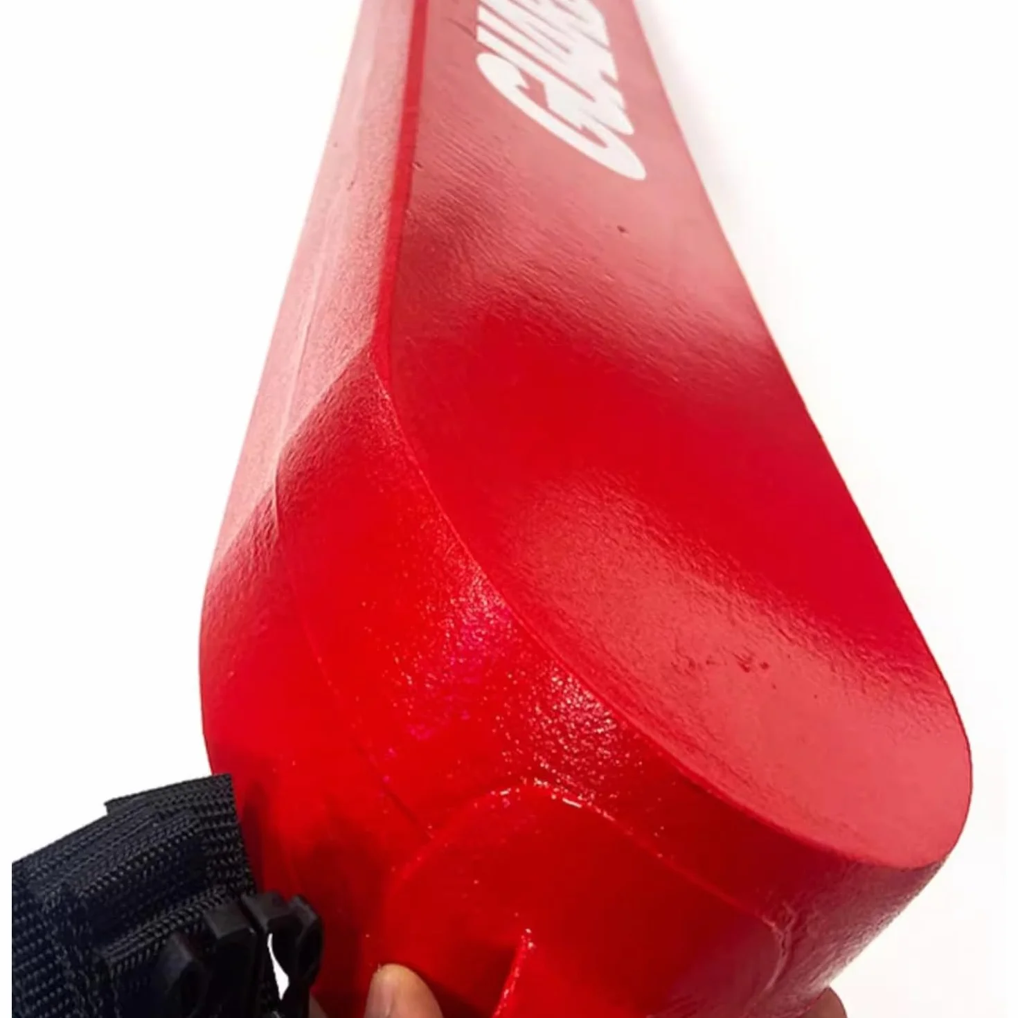 Tubo de rescate profesional de salvavidas, rojo con texto de protección blanco, flotador de seguridad de agua resistente para piscinas y rescate en la playa