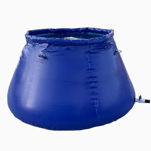 Esta bolsa de almacenamiento de agua de emergencia – Bolsa de transferencia de gran capacidad con grifo, recogida de agua de lluvia plegable para uso en exteriores