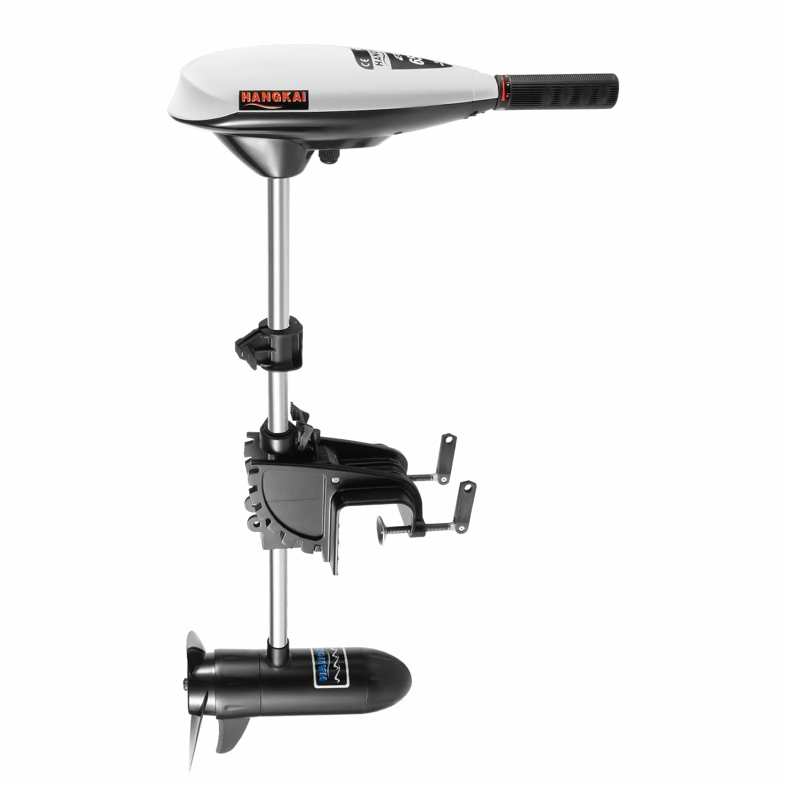 Motor fueraborda eléctrico de 12 V 660 W con 66 LBS de fuerza de empuje de 5 + 2 velocidades, mango de control telescópico, silencioso, respetuoso con el medio ambiente, para barcos pequeños, kayak de