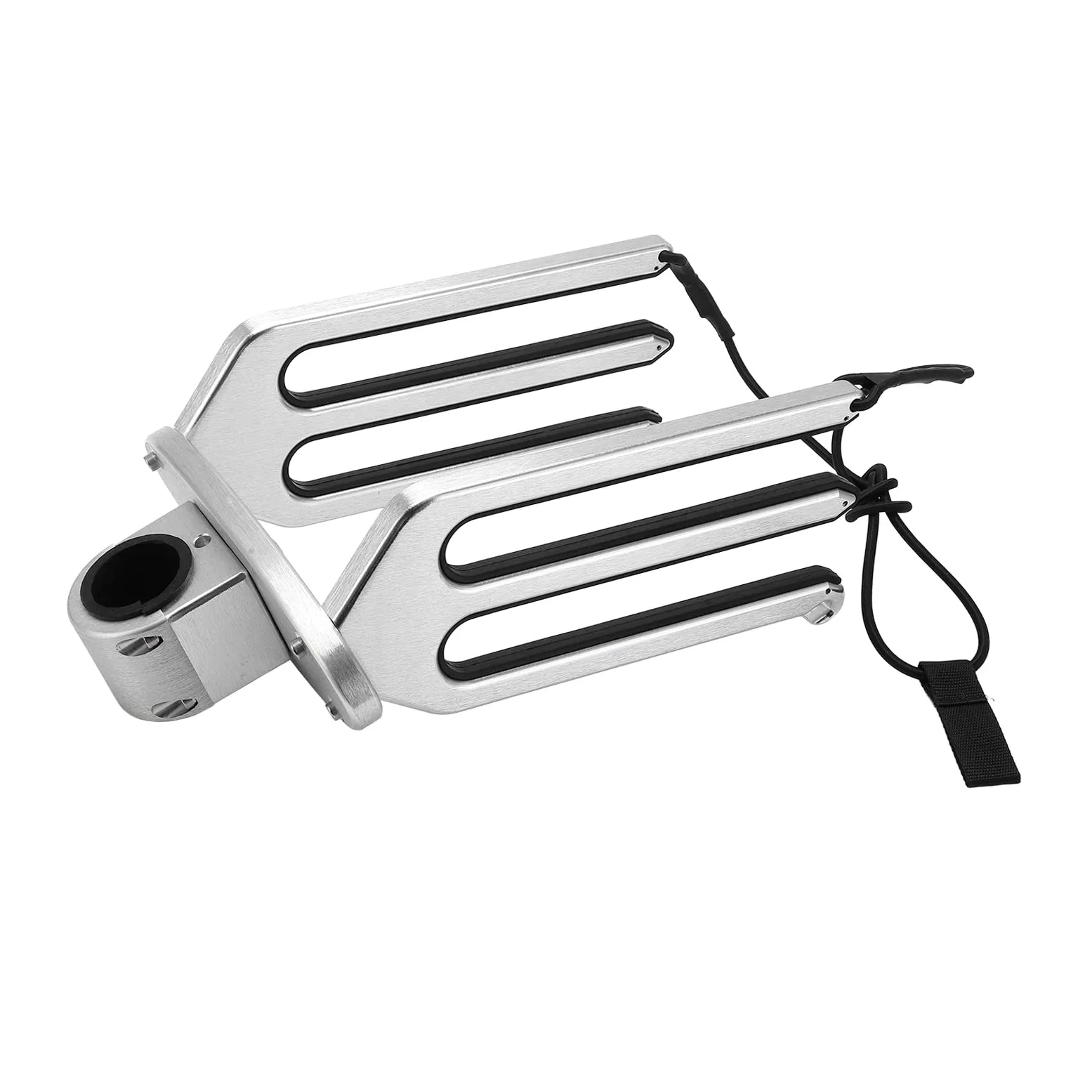 Wakeboard Rack Soporte Ajustable de Aluminio Cepillado CNC para Barco con Tornillo de Fijación y Junta, Soporte de Torre de Wakeboard de para, Tabla de Surf, Rodillera, Adecuado para