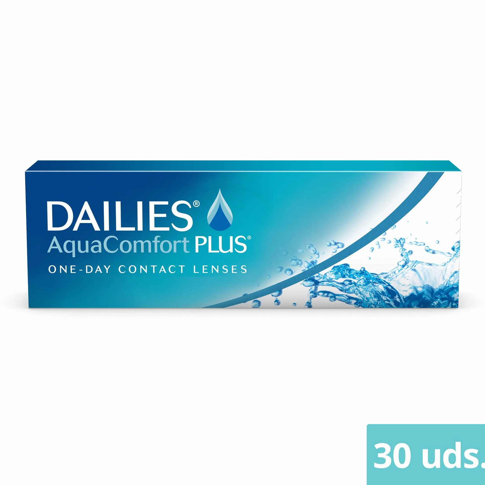 Dailies AquaComfort Plus Lentes de Contacto de Reemplazo Diario, Pack de 30, R 8.7 mm, D 14.0 mm, -3.5 Dioptrías