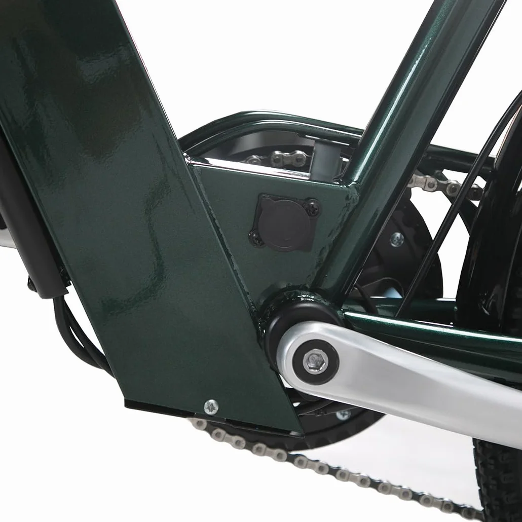 cysum Cityrun Bicicleta eléctrica, 26'' City Bici Elettrica para Mujer Adulta, E-Bike con 36v 10ah batería de Litio autonomía 80km, 250w Motor 25km/h,7 velocidades de transmisión de Engranajes