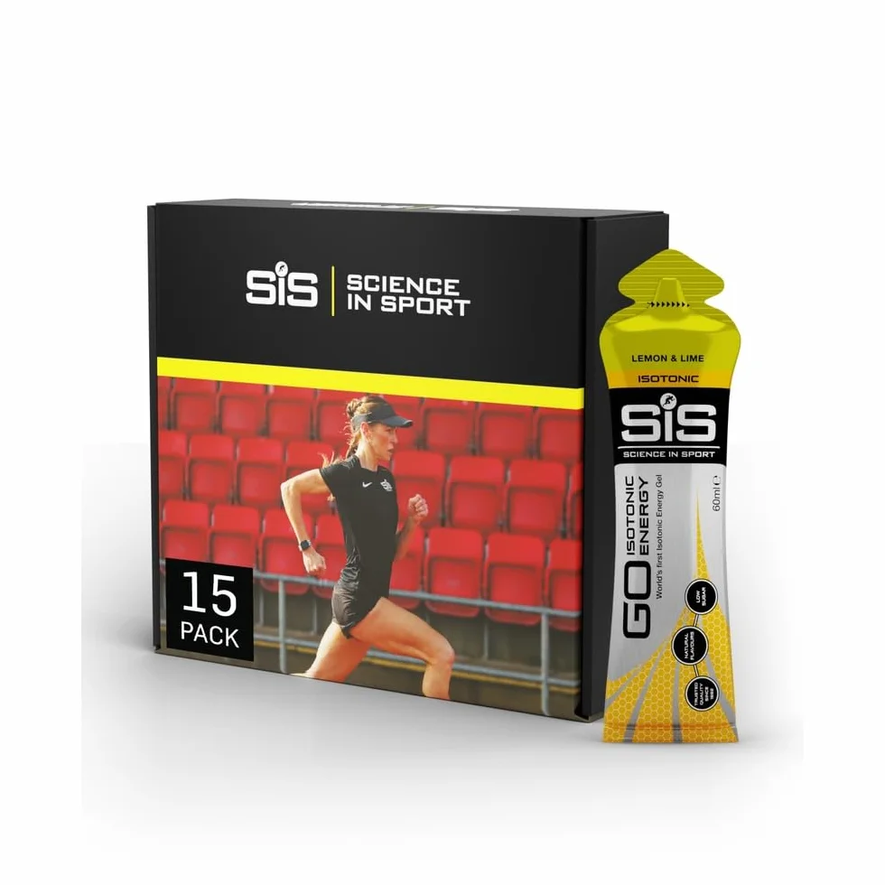 Science in Sport GO Isotonic Energy Gel Lima-limón 15x60ml 22g carbohidratos Vegano