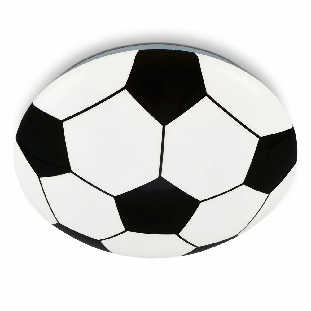 BRILONER Lámpara LED de techo fútbol 12W 1300 lúmenes blanco 27,5 cm