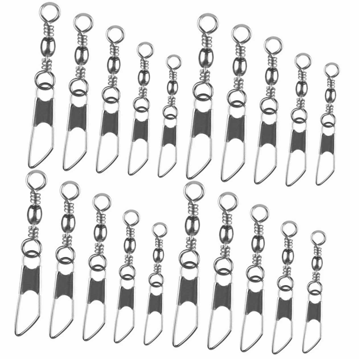 Hemobllo Anillo De Ocho Caracteres Equipo De Pesca Pasador Anzuelos Anillos Eslabones Giratorios Aparejos De Pesca Conector De Pesca Rodamiento De Bolas Eslabones Giratorios A