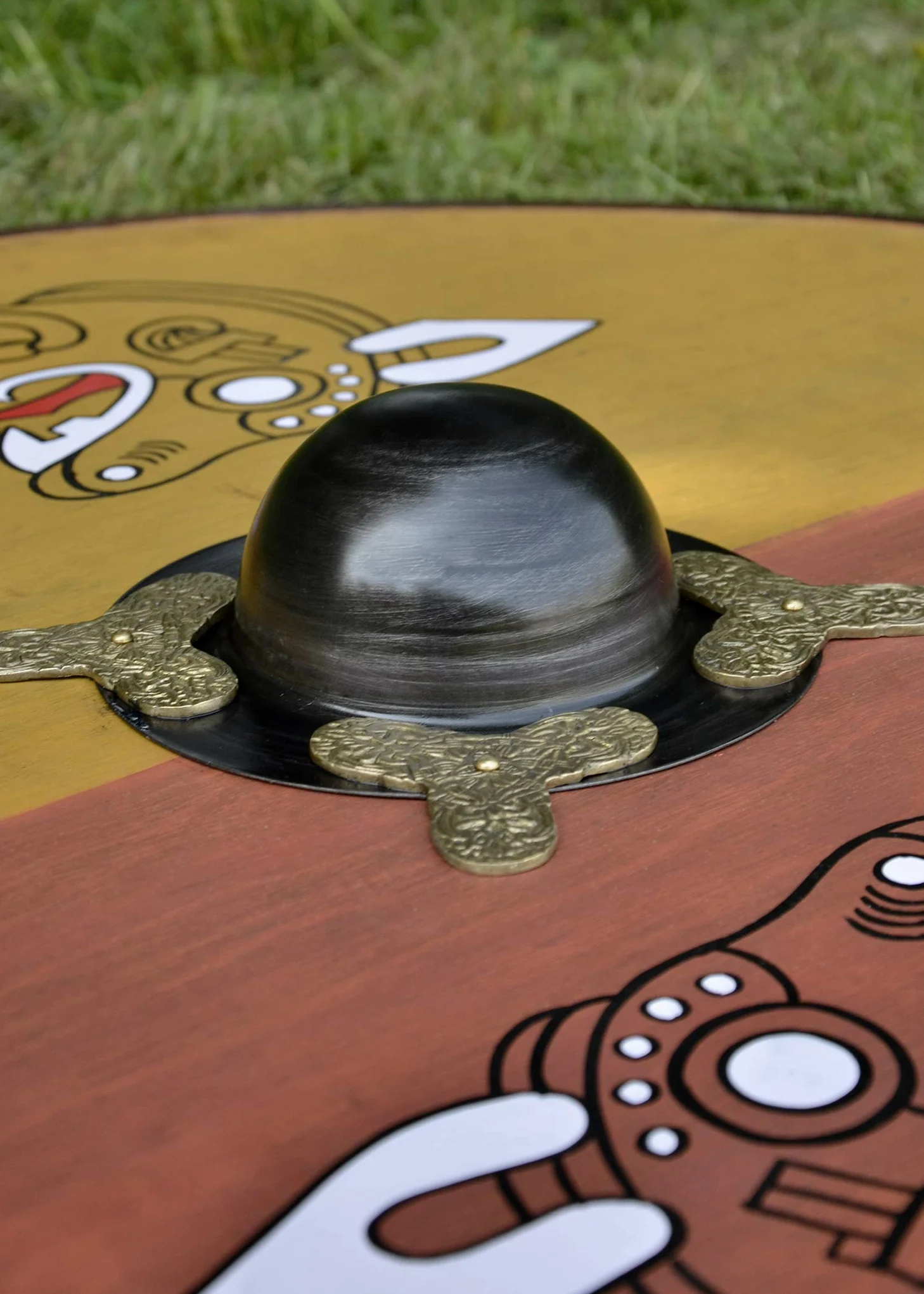 Los vikingos alrededor de escudo, de madera, con diseño nórdico xintron - escudo - escudo Vikingo