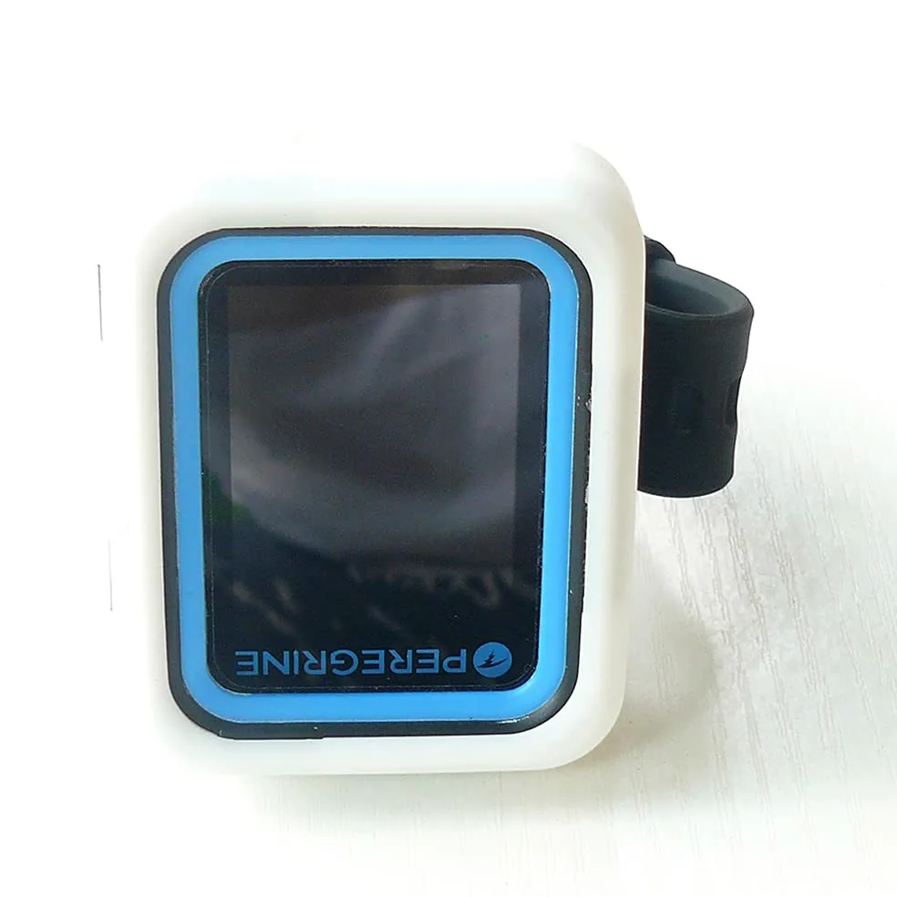 Funda protectora de silicona para ordenador de buceo Shearwater Peregrine/Peregrine TX (blanco)