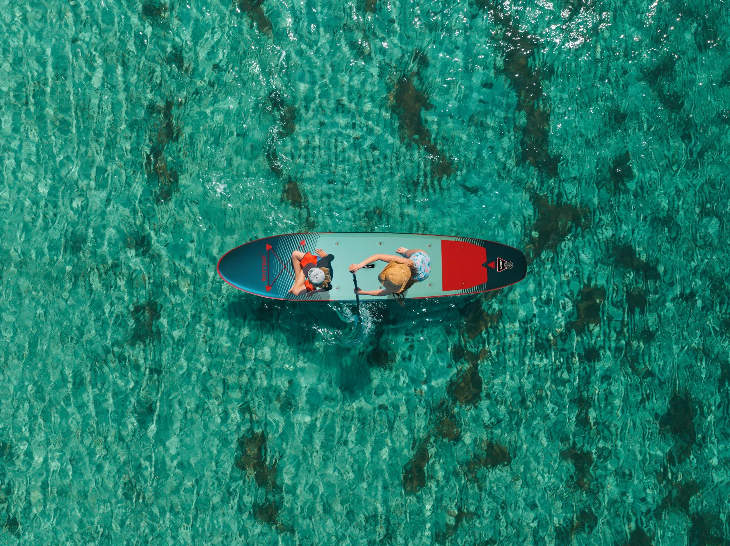 Wattsup - Sup Stand Up Paddle Inflable - Gama First - Dropstitch - Pack Completo: Remo, Leash, Bomba, Bolsa de Transporte