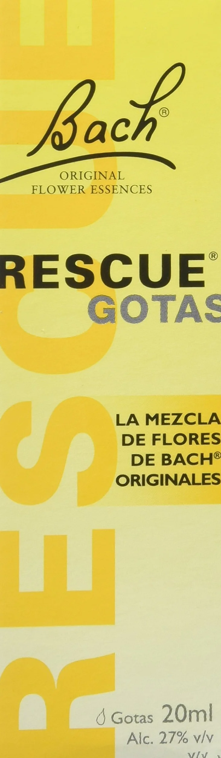 Bach Rescue Gotas 20 ml Flores de Bach Natural