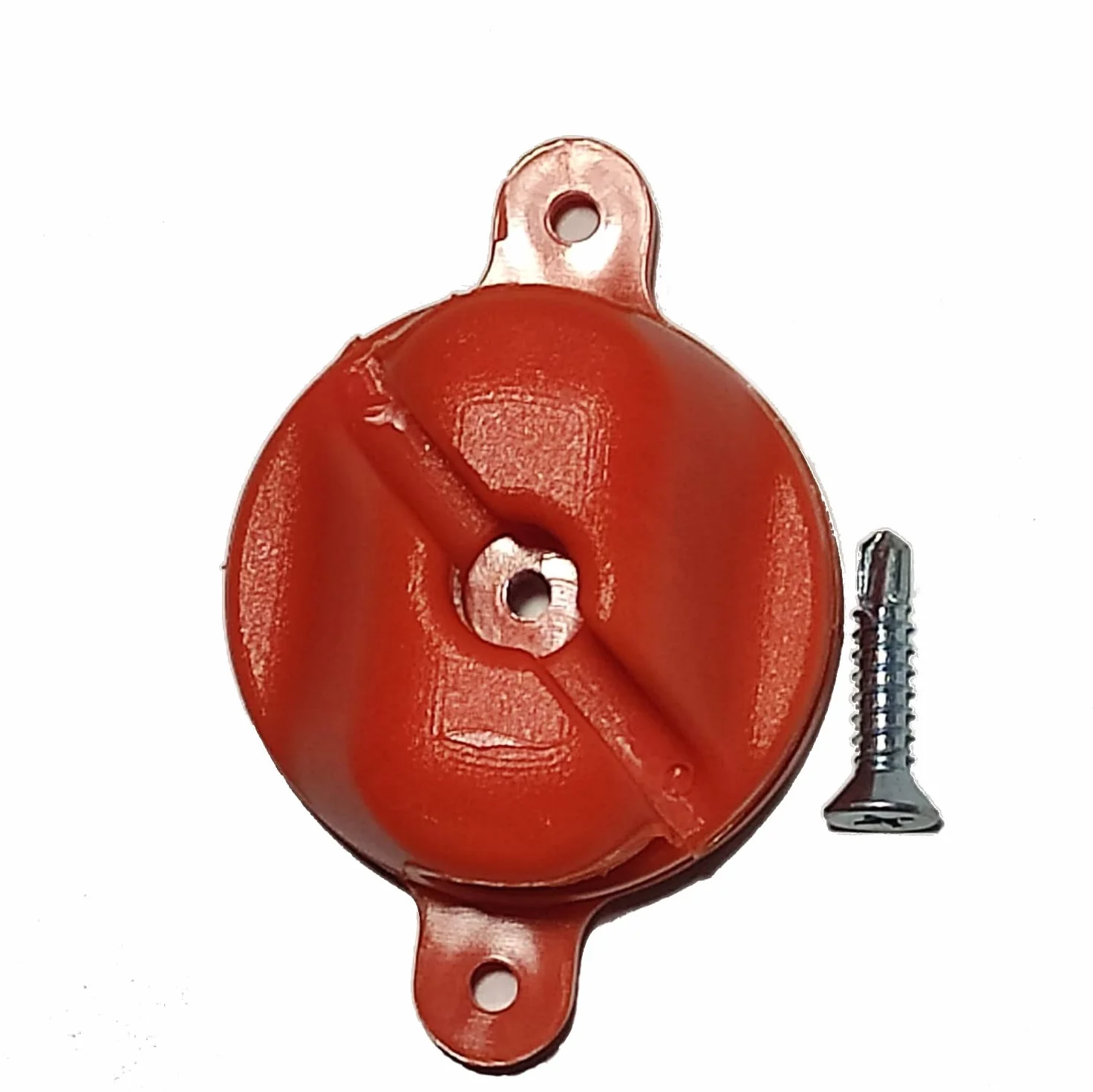 Pack de Ganchos universales antilesión para porterías de fútbol y Balonmano Color Naranja de Nylon inyectado con Tornillo autotaladrante Incluido