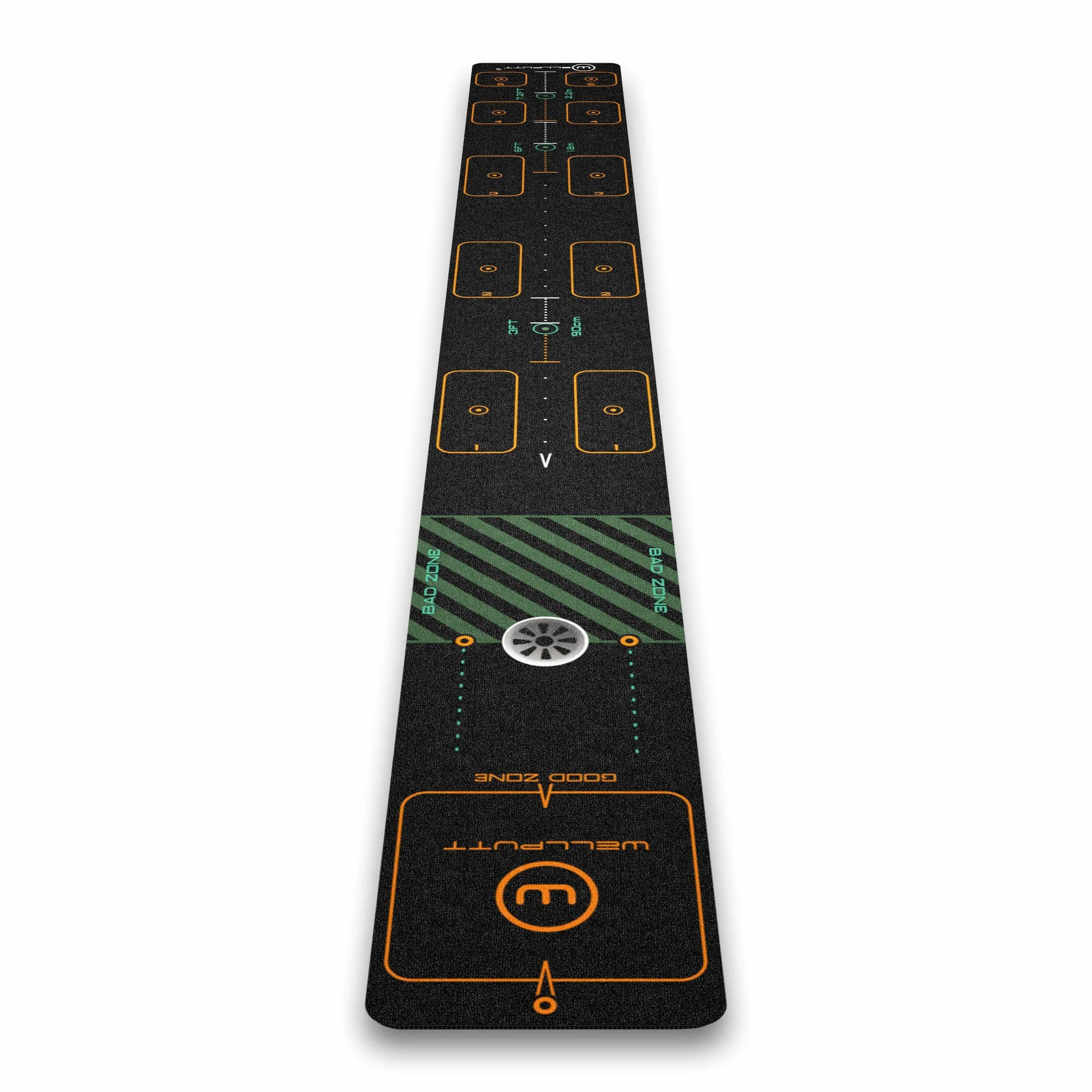 WELLPUTT - Alfombra de Putting Entrenamiento Golf - 3m First