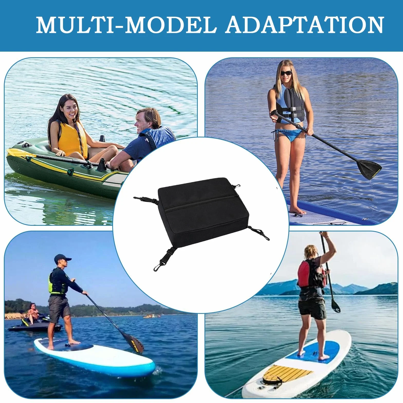 Paddle Board Deck Bag, Surfboard Storage Mesh Pouch, Zippered Stand Up Paddleboard Accessory, Waterproof and Lightweight Gear Organizer for Kayaking, Outdoor Adventures