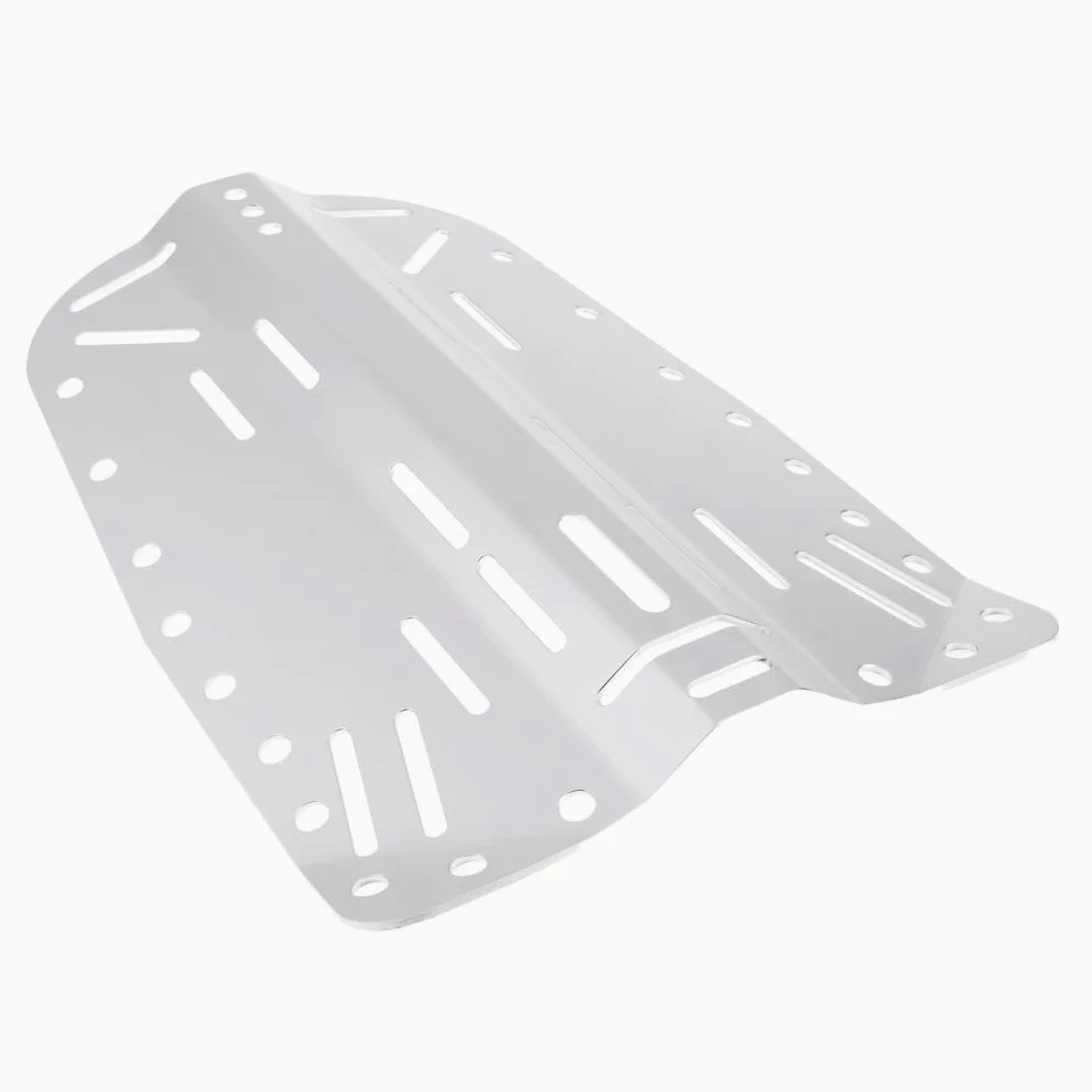 BEALIFE Placa Trasera de aleación de Aluminio para Buceo. Resistencia y versatilidad. Ranuras para Aceptar Correas de Leva roscadas Directamente para Buceo