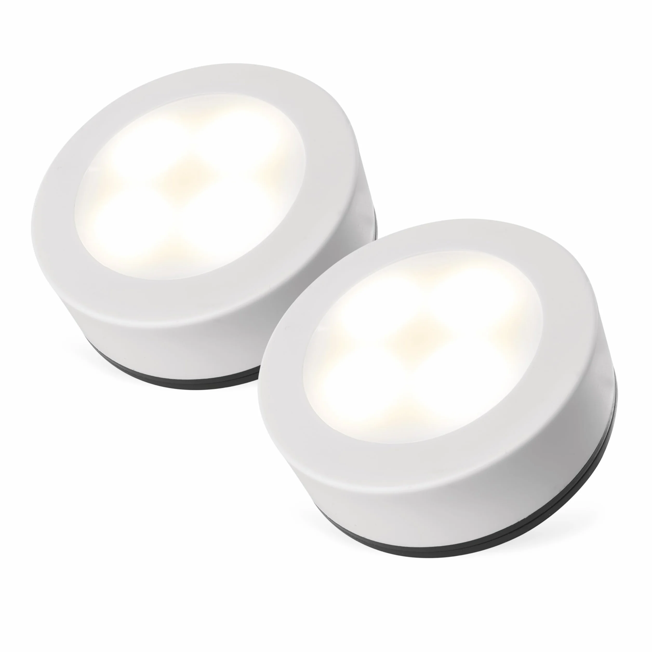 EMOS Luz nocturna LED 2 unidades con almohadillas adhesivas lámpara de presión