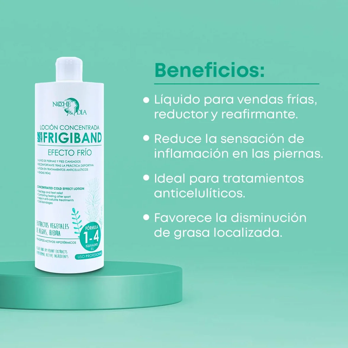 FRIGIBAND Noche y Día Loción Efecto Frío Piernas Cansadas 1000 ml