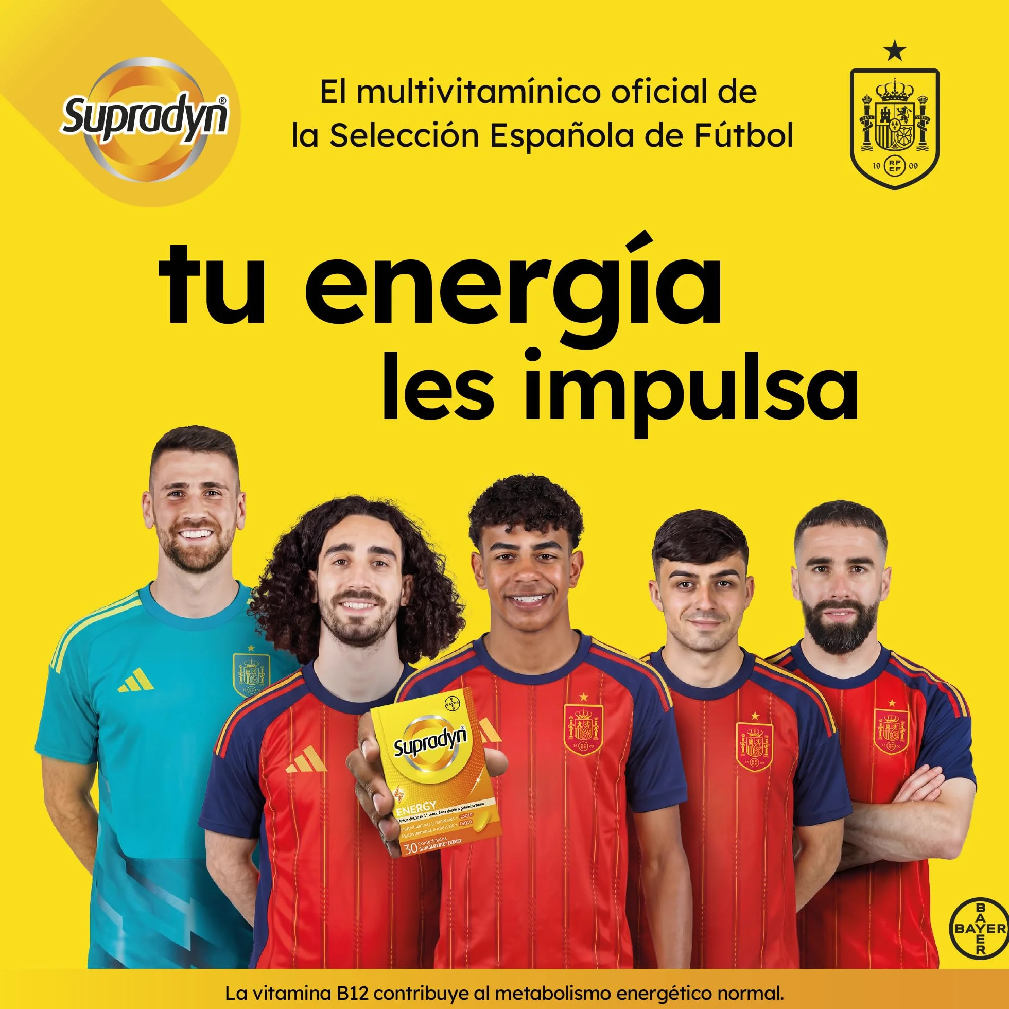 Supradyn Energy Multivitamínico 30 Comprimidos, 13 Vitaminas, 9 Minerales y Coenzima Q10