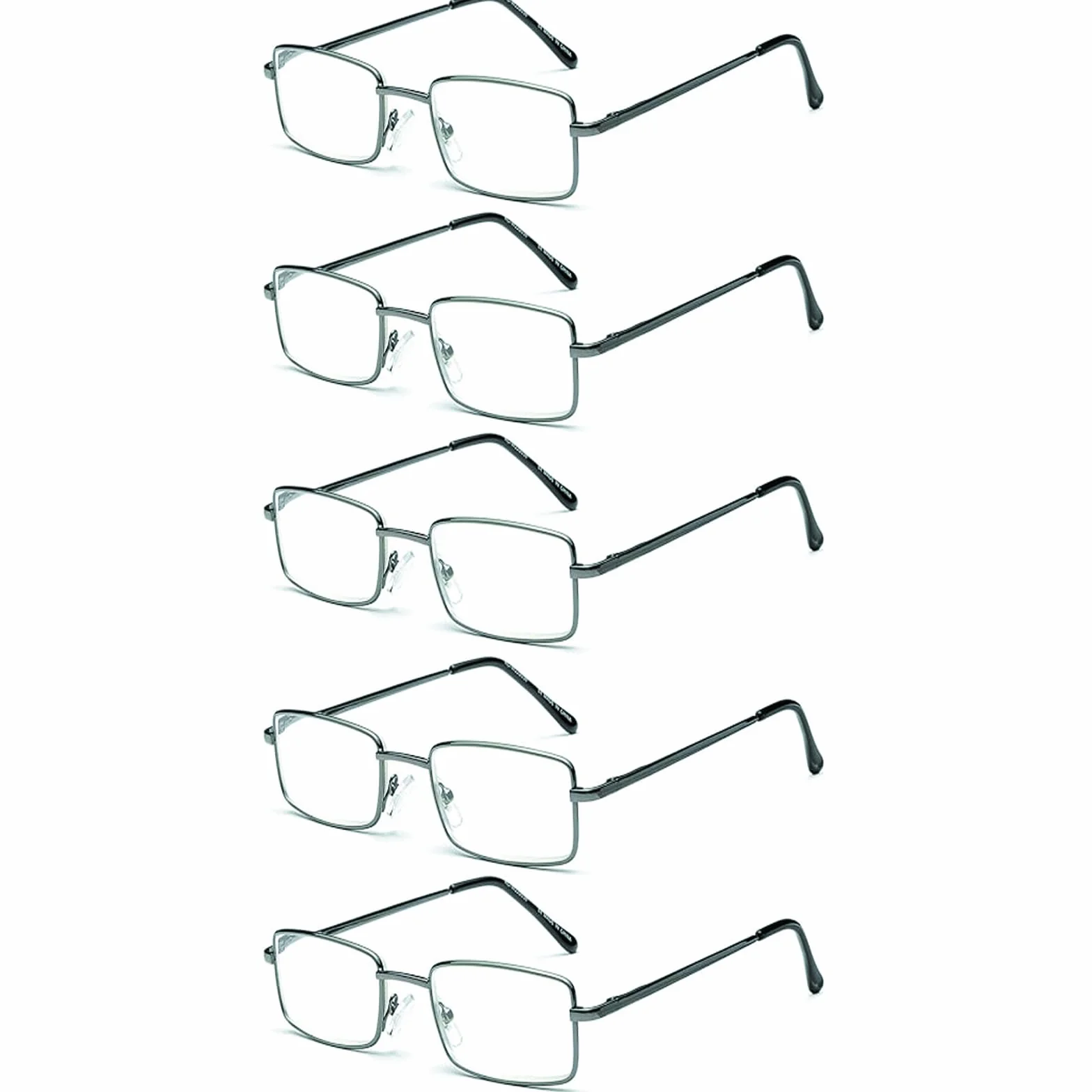 Hubeye Gafas de Lectura Metal Ultraligeras Bisagras de Resorte Anti Luz Azul 2.00