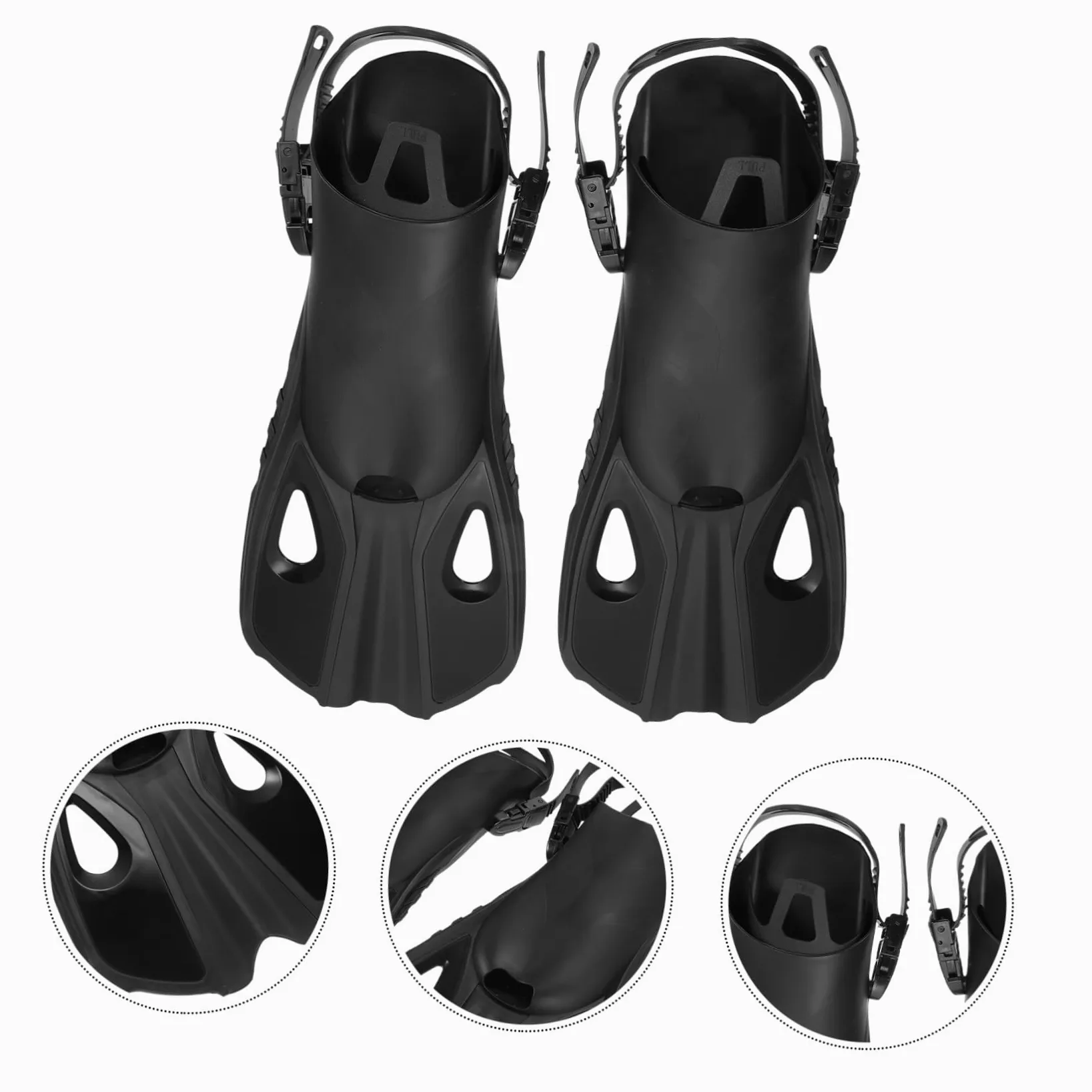 Happyyami Aletas para Nadar Aletas de Natacion para Hombre Aletas Cortas tamaño Viaje Aletas Aletas natación Nadadores Aleta de Buceo Aletas de Snorkel para Adultos Caucho Blue