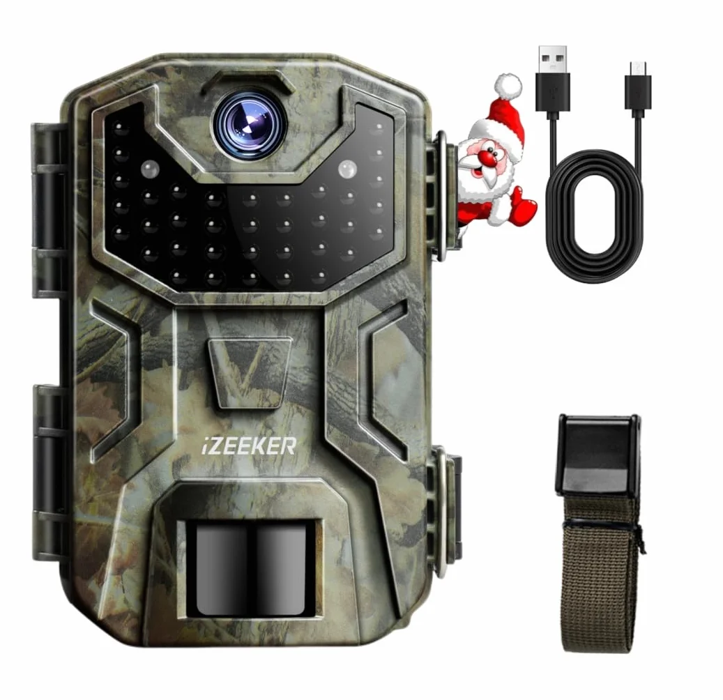 iZEEKER Cámara de Caza, 36MP HD Cámara Caza Nocturna con 940nm IR LED Sin Brillo Invisible, de Impermeable IP66 para Observación de Vida Silvestre y Monitoreo de Seguridad en Interiores