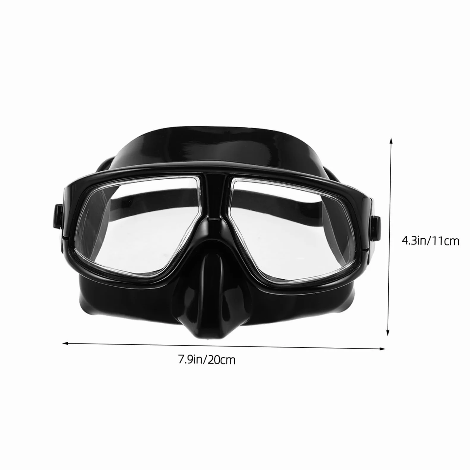 SUPVOX Máscara De Buceo Transparente Máscara De Snorkel para Adultos con Cubierta Nasal Visión Amplia para Esnórquel y Natación Piscina o Playa
