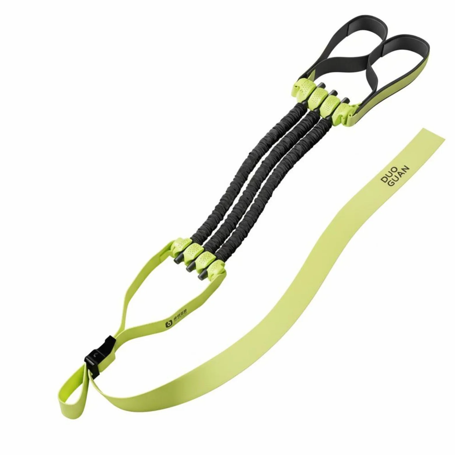 Harilla Banda de Asistencia para Soporte Modular con Tubos de Látex Correa Reforzada con Hebilla Diseño para Disminuir Apoyo Adecuada para Mejorar Dominada y, Verde Básico 20 Doble