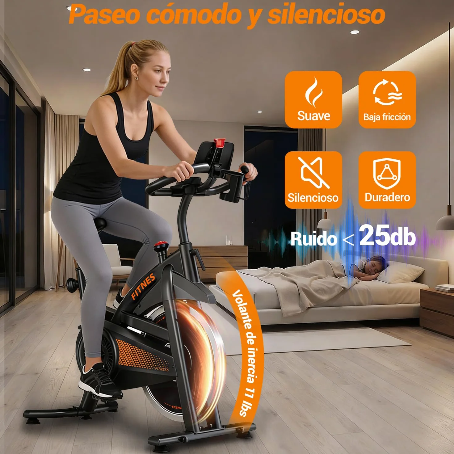 UMAY Bicicleta estática plegable, 5 en 1Bicicleta spinning profesional con Resistencia Magnética de 16 Niveles, Bicicleta estatica plegable para el hogar Bici de Sala con Asiento Cómodo, Máx 136 kg
