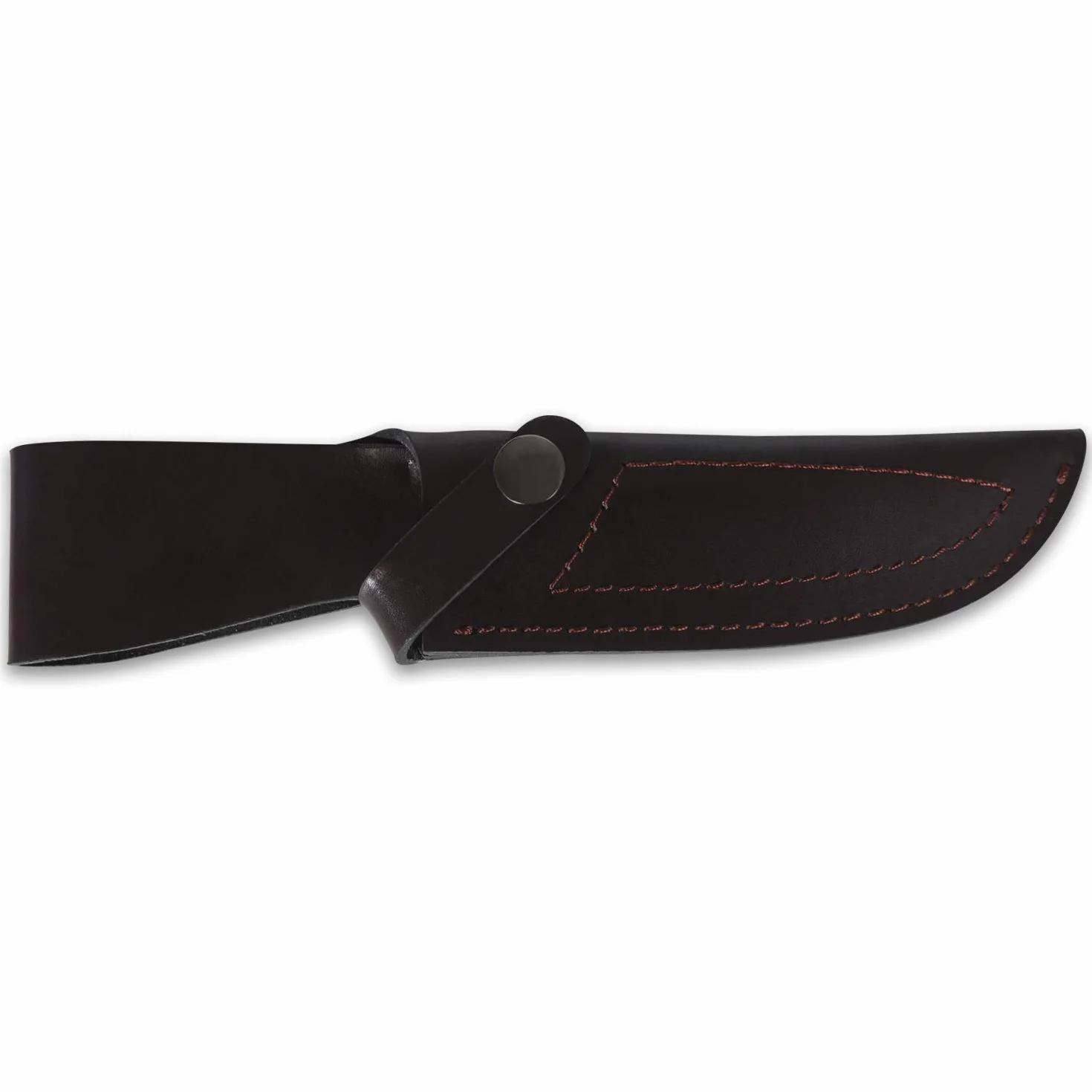 iFIELD Cuchillo de caza deportivo Camper EL29019, hoja 10,8 cms, grosor 3,8 mm, total 22,8 cm, mango de ciervo, con funda de piel, herramienta de camping para pesca, caza, actividad deportiva