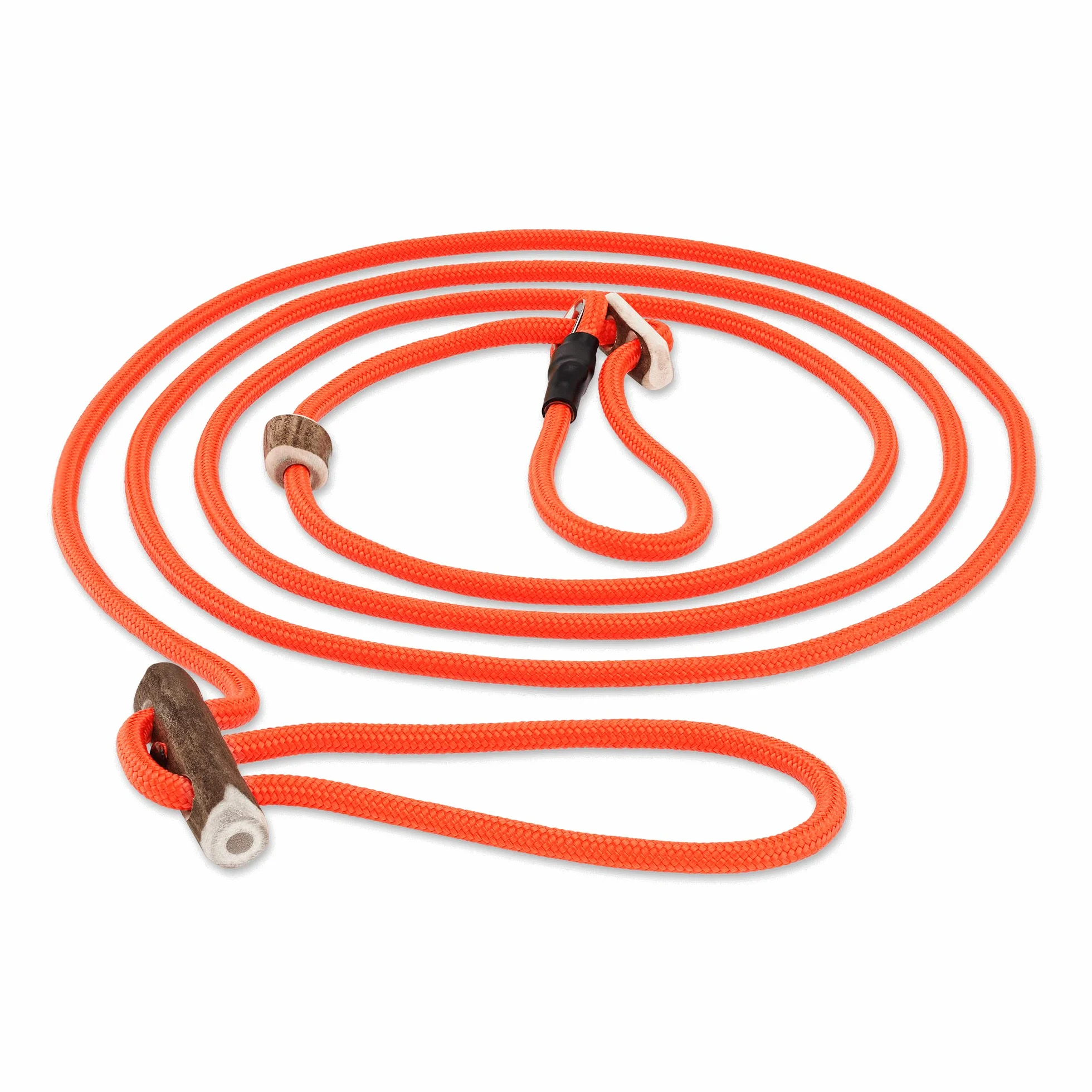 Capazo de Moxon Durham | Ideal también como correa de caza | regulable sin niveles | Silencioso y con tope de tracción (naranja)