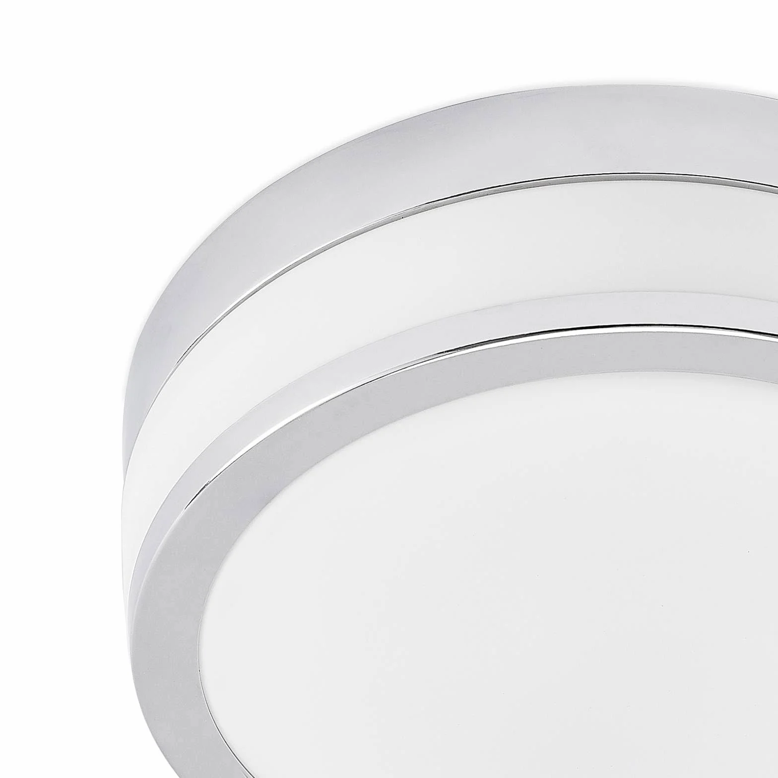 Lindby Lámpara de techo Flavi Plateado Vidrio 2 llamas E27 para Cuarto baño