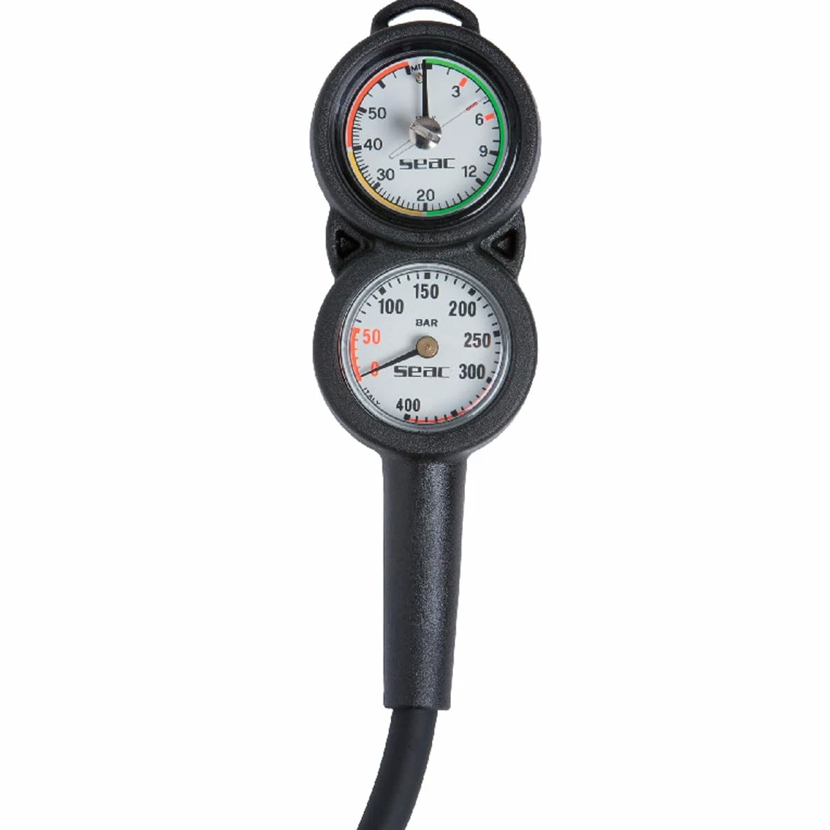 SEAC Consola 2 Spg y medidor de Profundidad, Negro/Rojo, Negro/Rojo