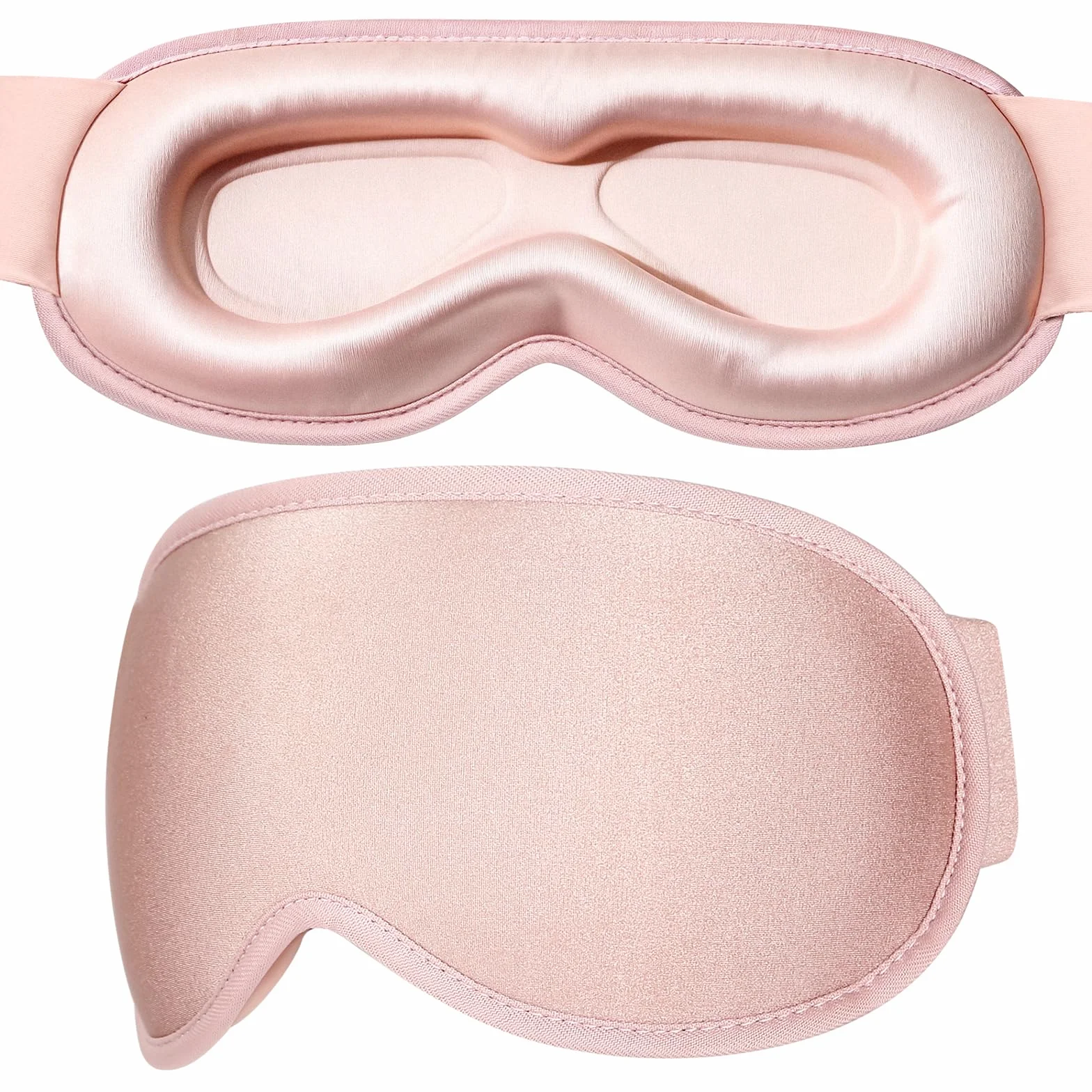GRIFEMA Antifaz para Dormir 3D Opaco, Máscara sin Presión Ocular, Correa Ajustable, Rosa