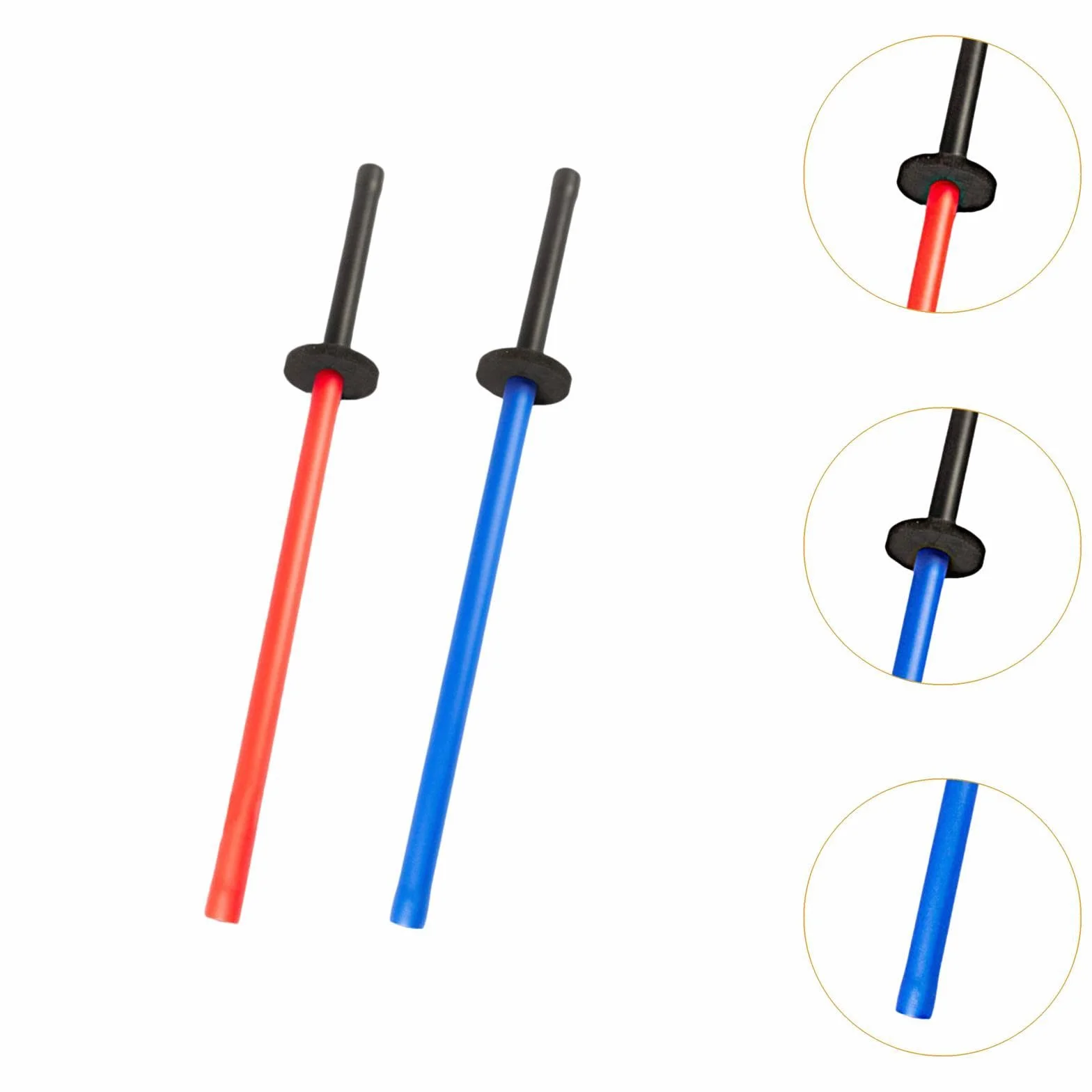 Harilla 2 Espadas de Entrenamiento de Esponja Acolchadas Bokken de Sparring Antideslizantes a Prueba de Sudor