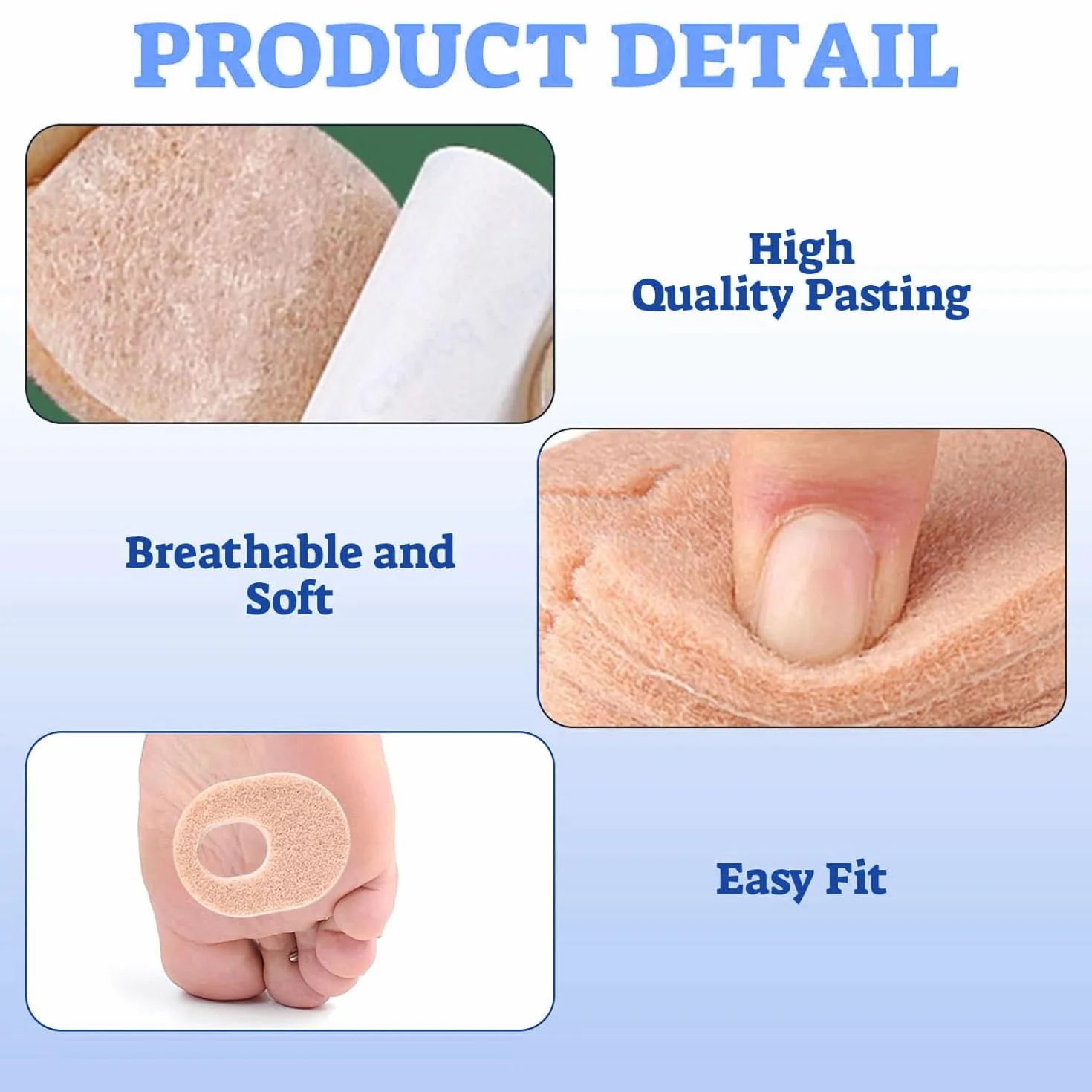 Almohadillas para Callos, Anillos Protectores de Presión Autoadhesivos - 24 PCS