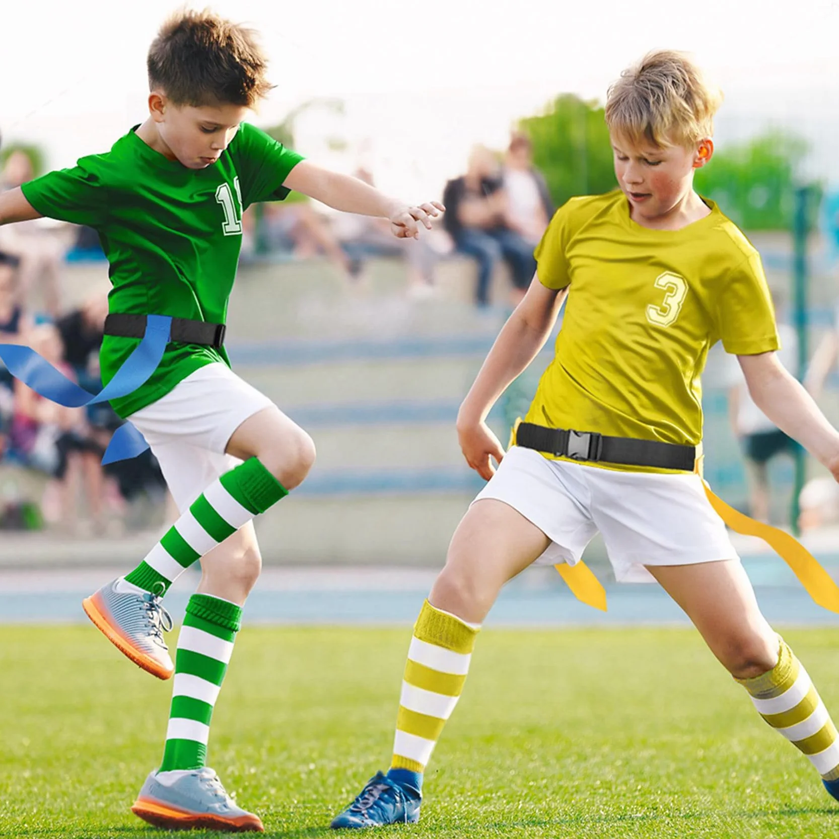 Cinturón de fútbol con bandera ajustable, para 28 jugadores para entrenamiento deportivo, competición