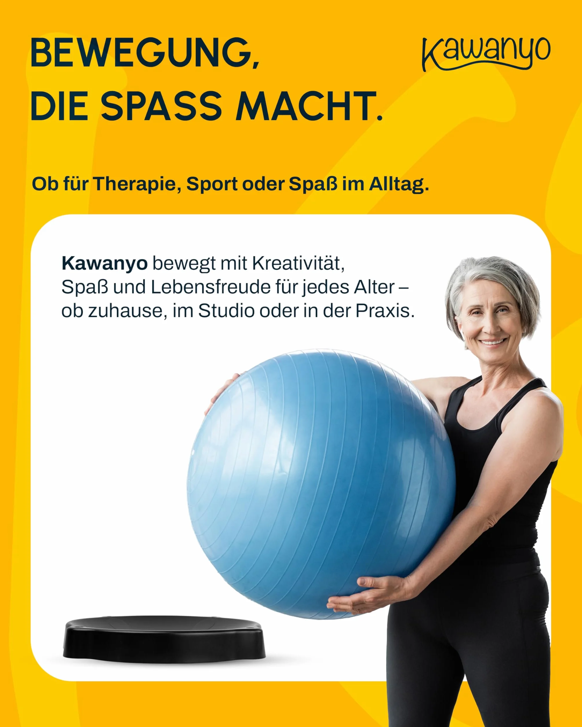 Ballschale para Balón de Gimnasia: Soporte Antirrodadura, Asiento Dinámico y Estabilidad en Oficina, Terapia y Fitness