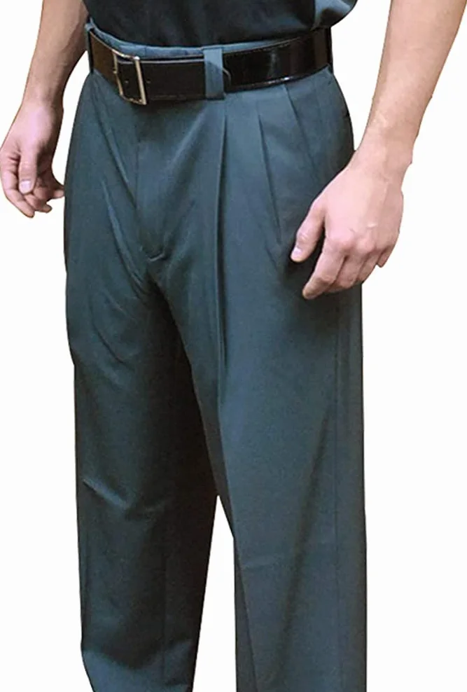 Smitty BBS-396 - Pantalones de béisbol elásticos en 4 direcciones con placa plisada con cintura expansora, color gris carbón