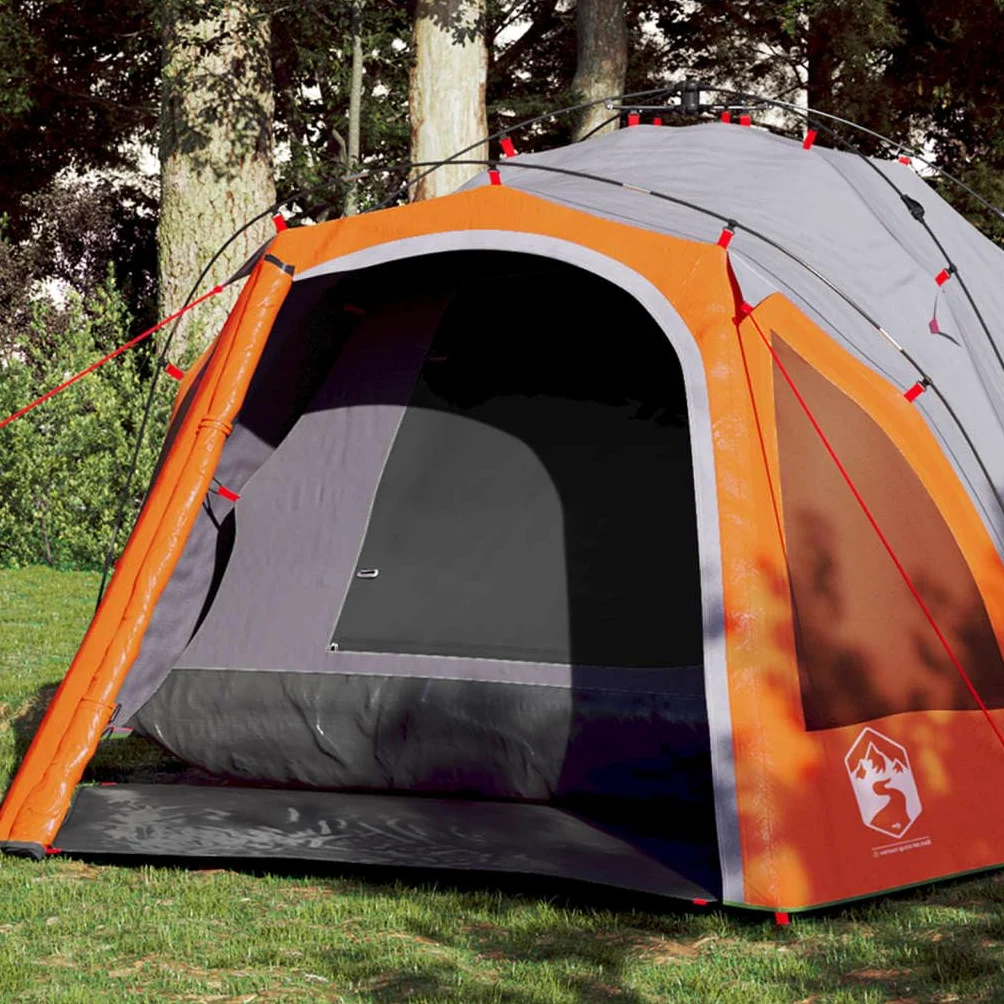 Tienda de campaña domo para personas verde, sistema de liberación rápida, poliéster impermeable con revestimiento de PU, tienda de campaña al aire libre xx,cm, fácilmente portátil, para aventuras de