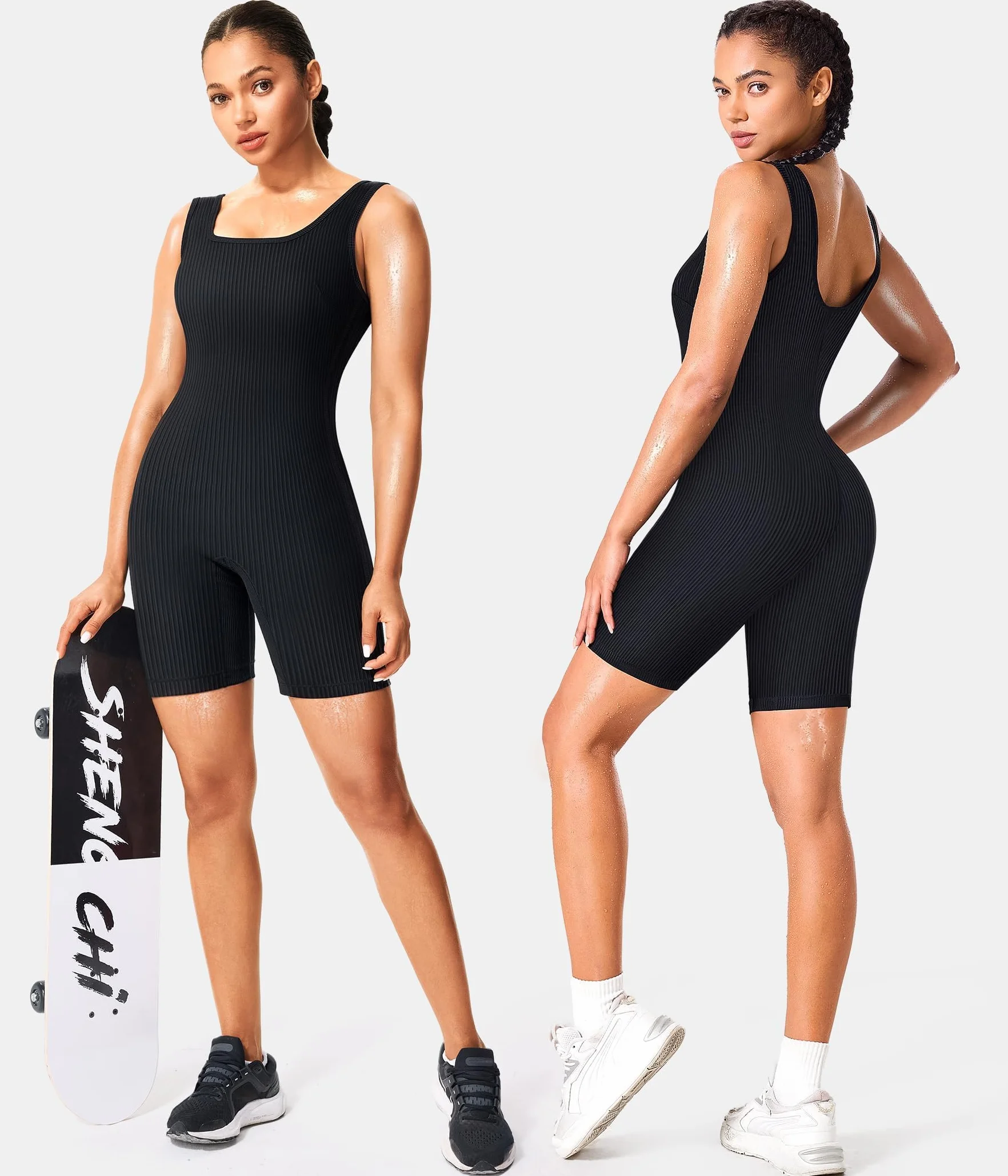 Gotoly Traje Sauna Mujer Adelgazante Faja Reductora Compresion Sudoración de Sauna Completo Shapewear para Deporte, Yoga, Fitness