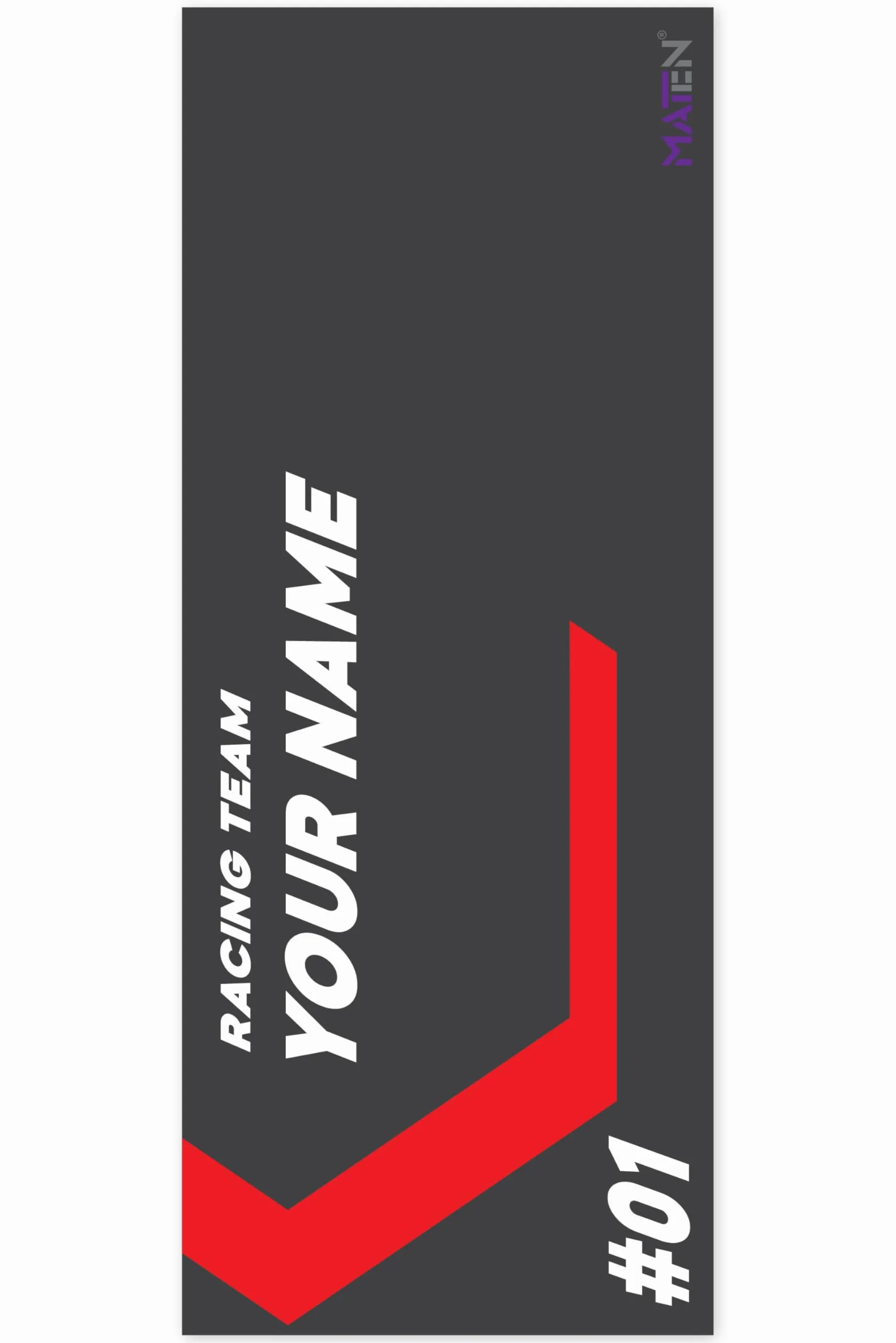 Alfombrilla de Garaje para Moto Personalizable MATEN PVC Impreso, Base de Gel Antideslizante, 3 mm, Fabricada en Italia