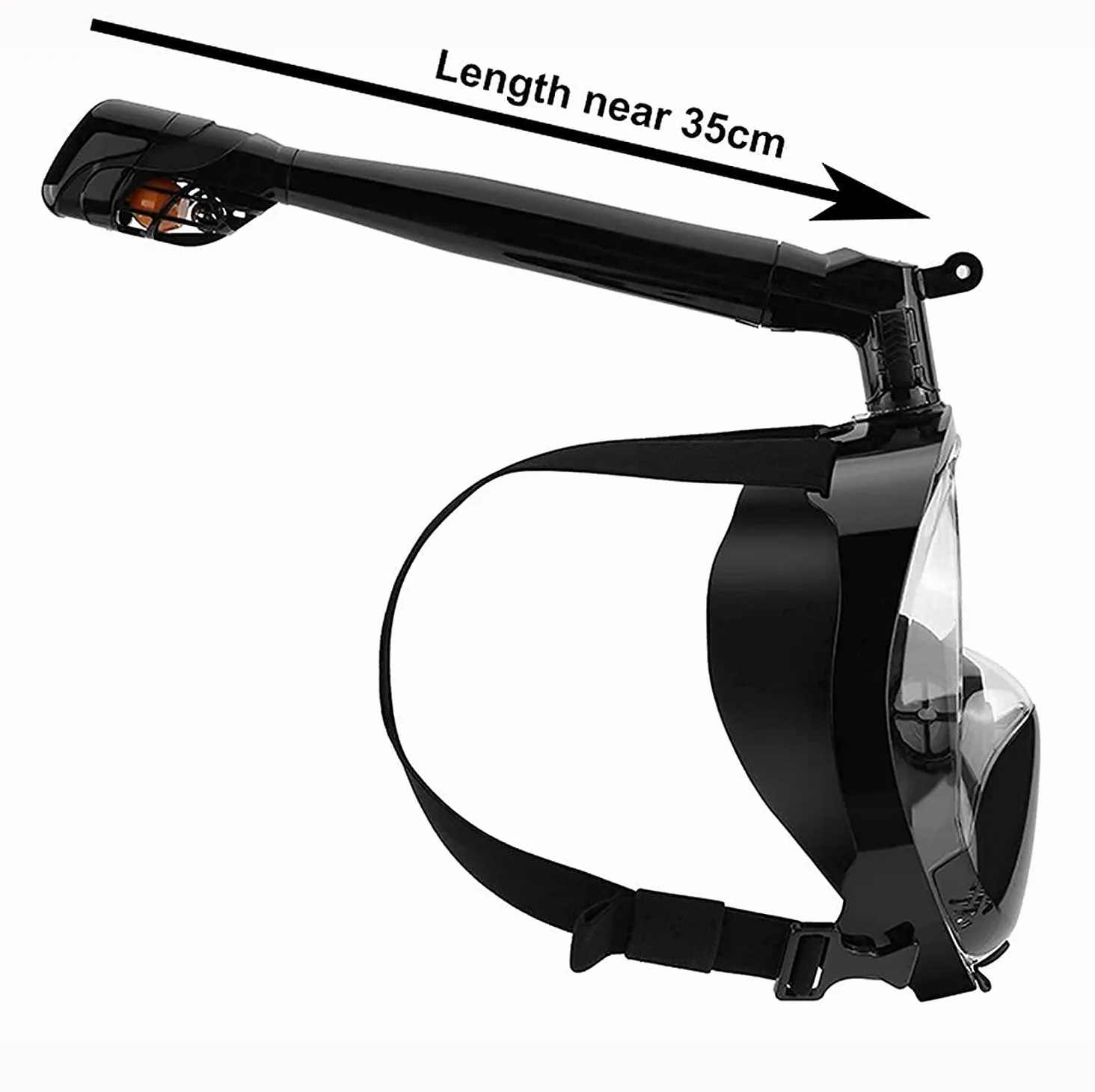 Máscara de Buceo Máscaras de Snorkel Máscaras de Buceo Subacuáticas Rotación de 360 Grados Vista de 180 Antivaho Antifugas Equipo de Snorkel Profesional de Cara Completa para Adultos (Azul 2 L)