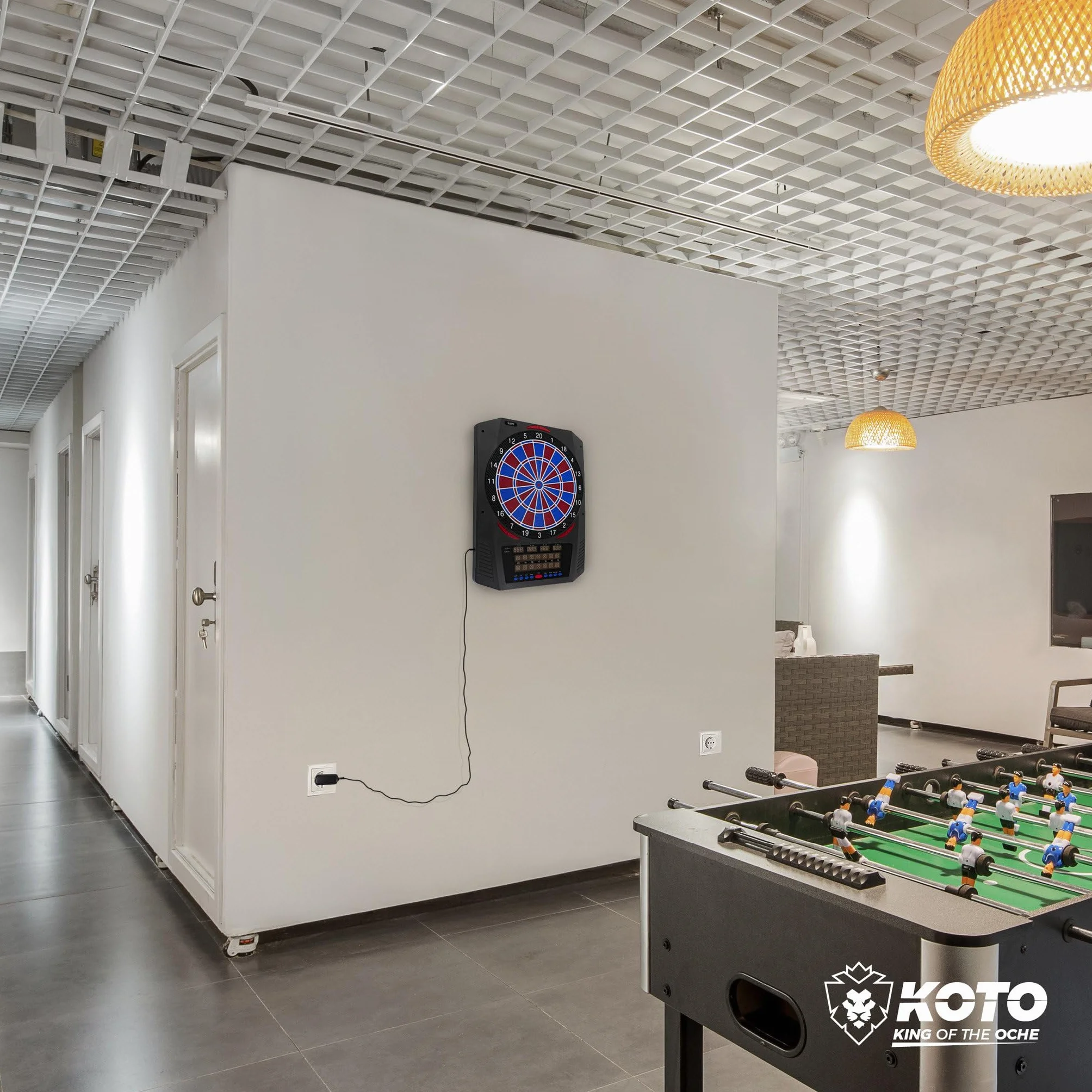 KOTO – Diana Electrónica Royal 580, 6 Dardos Soft, 36 Juegos, Más de 580 Variantes, para 1-8 Jugadores