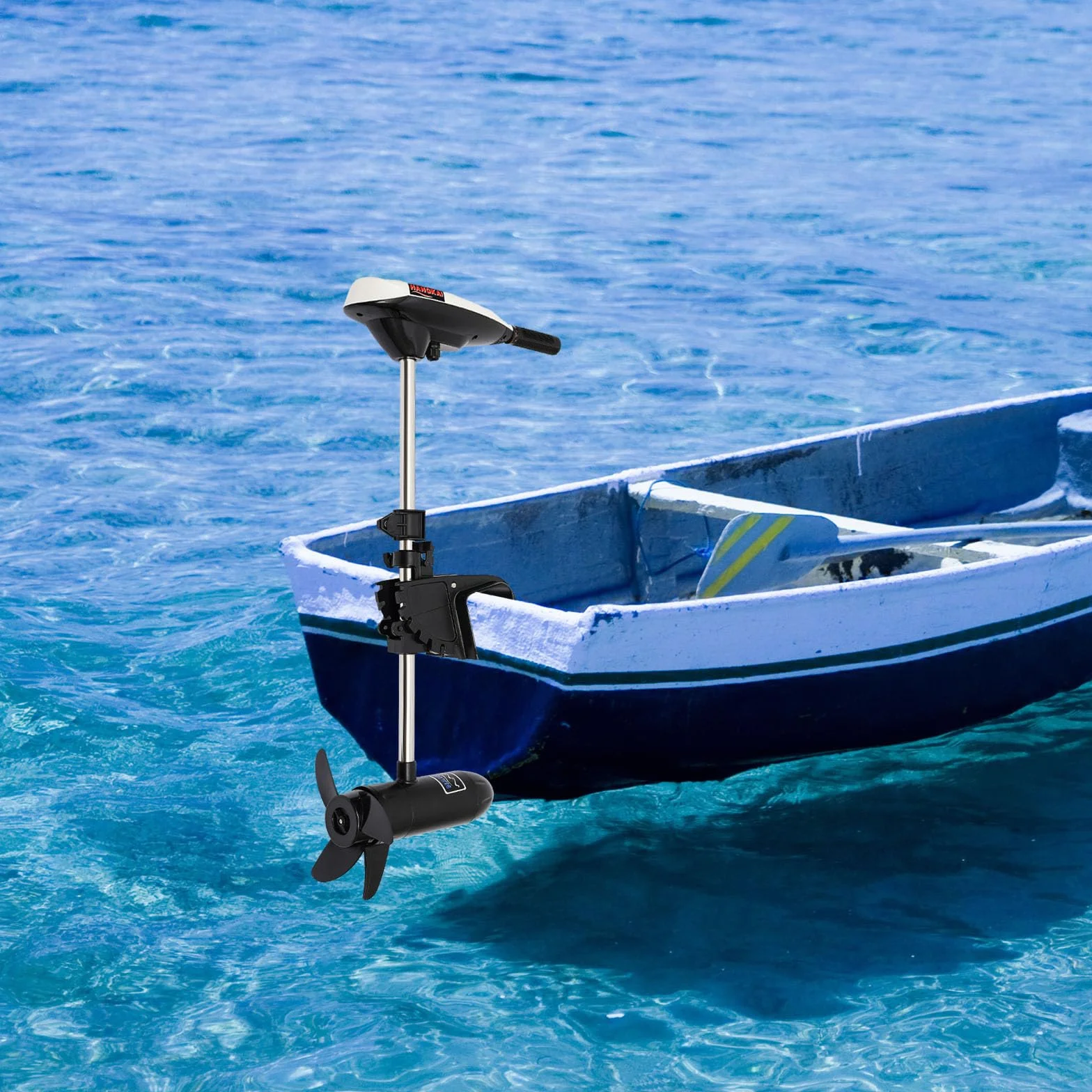 Motor fueraborda para barcos eléctricos, 12 V, 45 LBS, inflables, kayak, canoa y bote