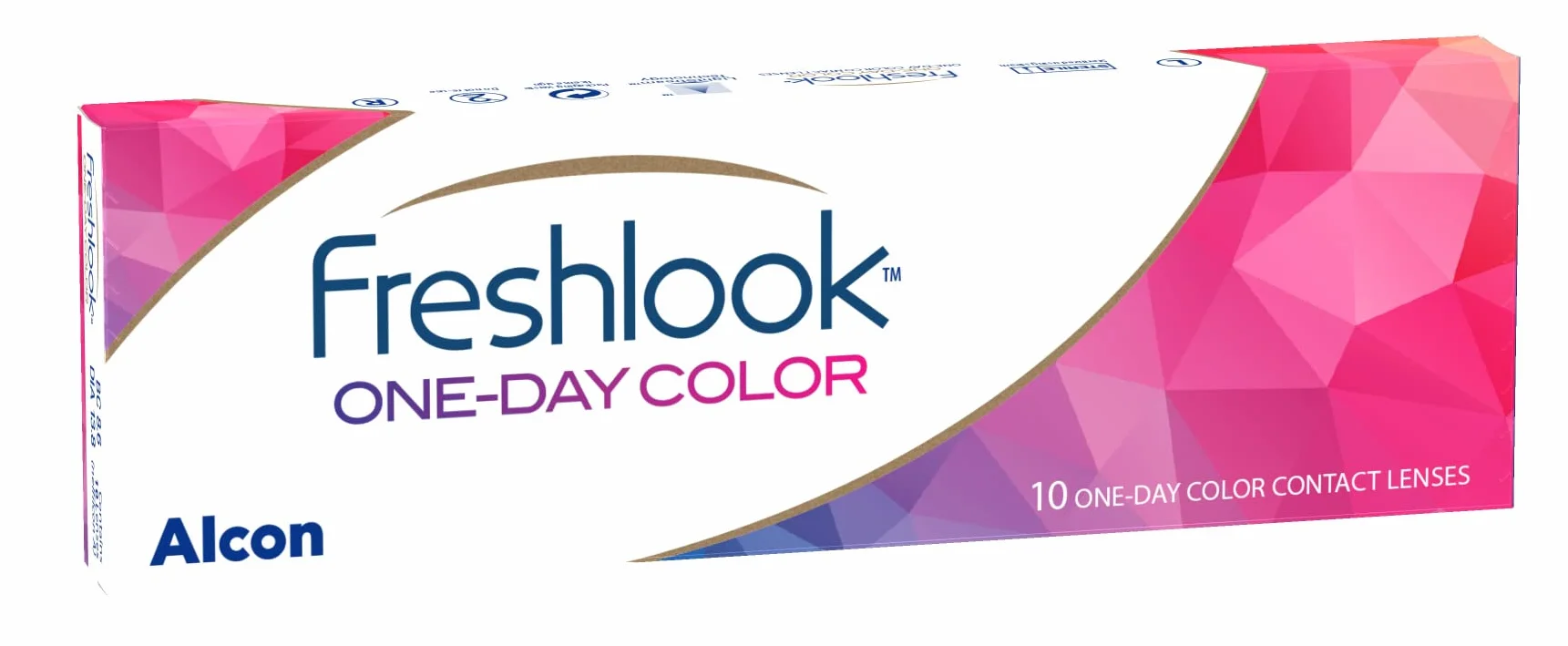 FreshLook One-Day Lentes de contacto Green, Pack de 10, R 8.6 mm, D 13.8 mm, -5 Diopt