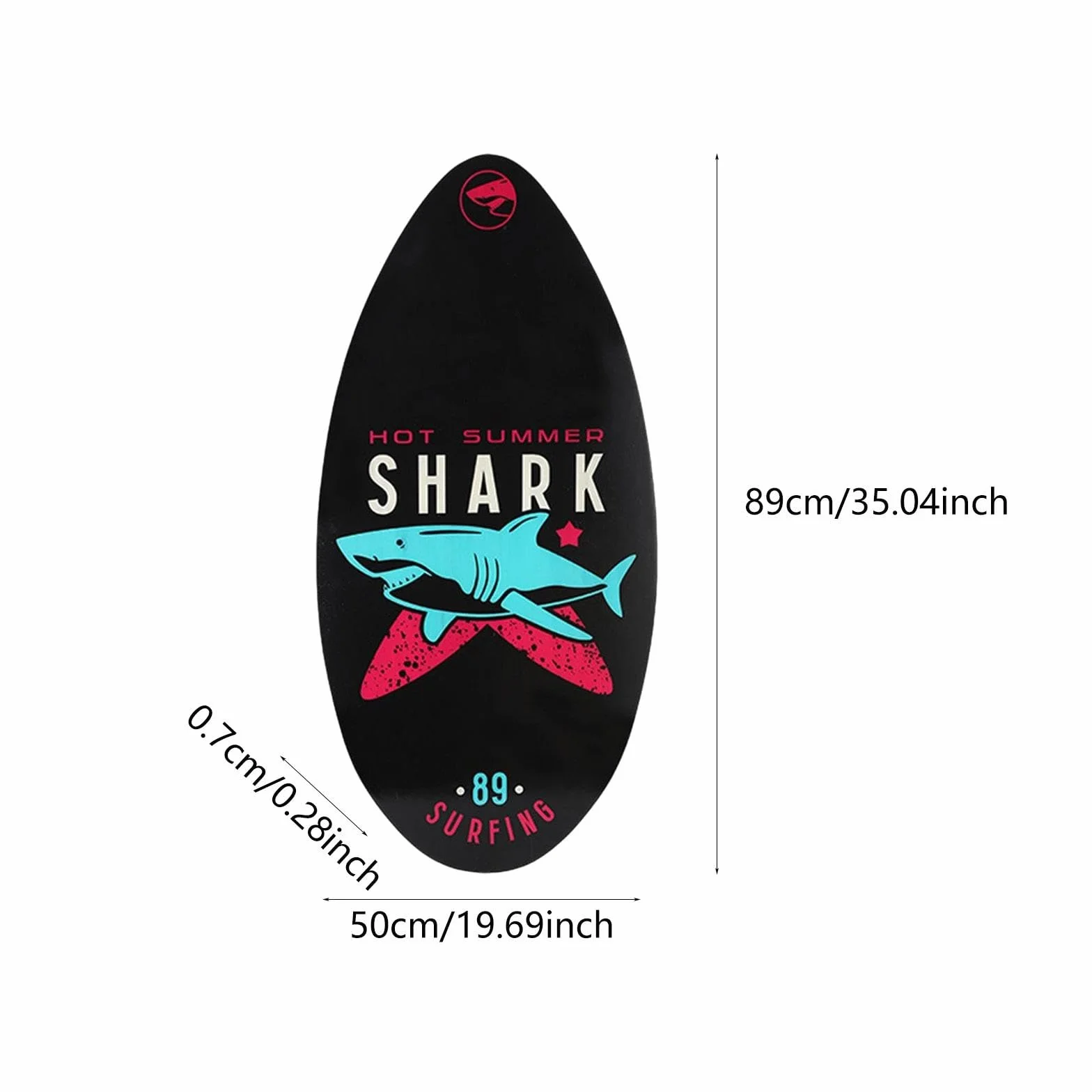 F Fityle Skimboard 35 Pulgadas Tabla de Arena de Playa Alto Brillo para Principiantes